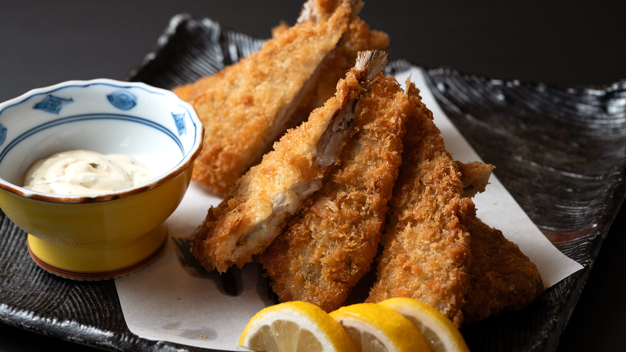 ご朝食・旬魚のフライ