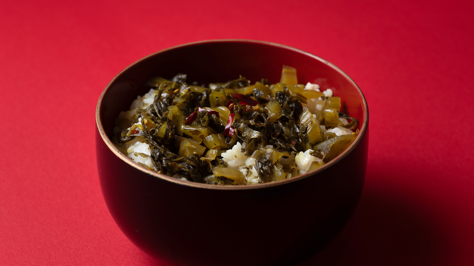 ご朝食・高菜ごはん