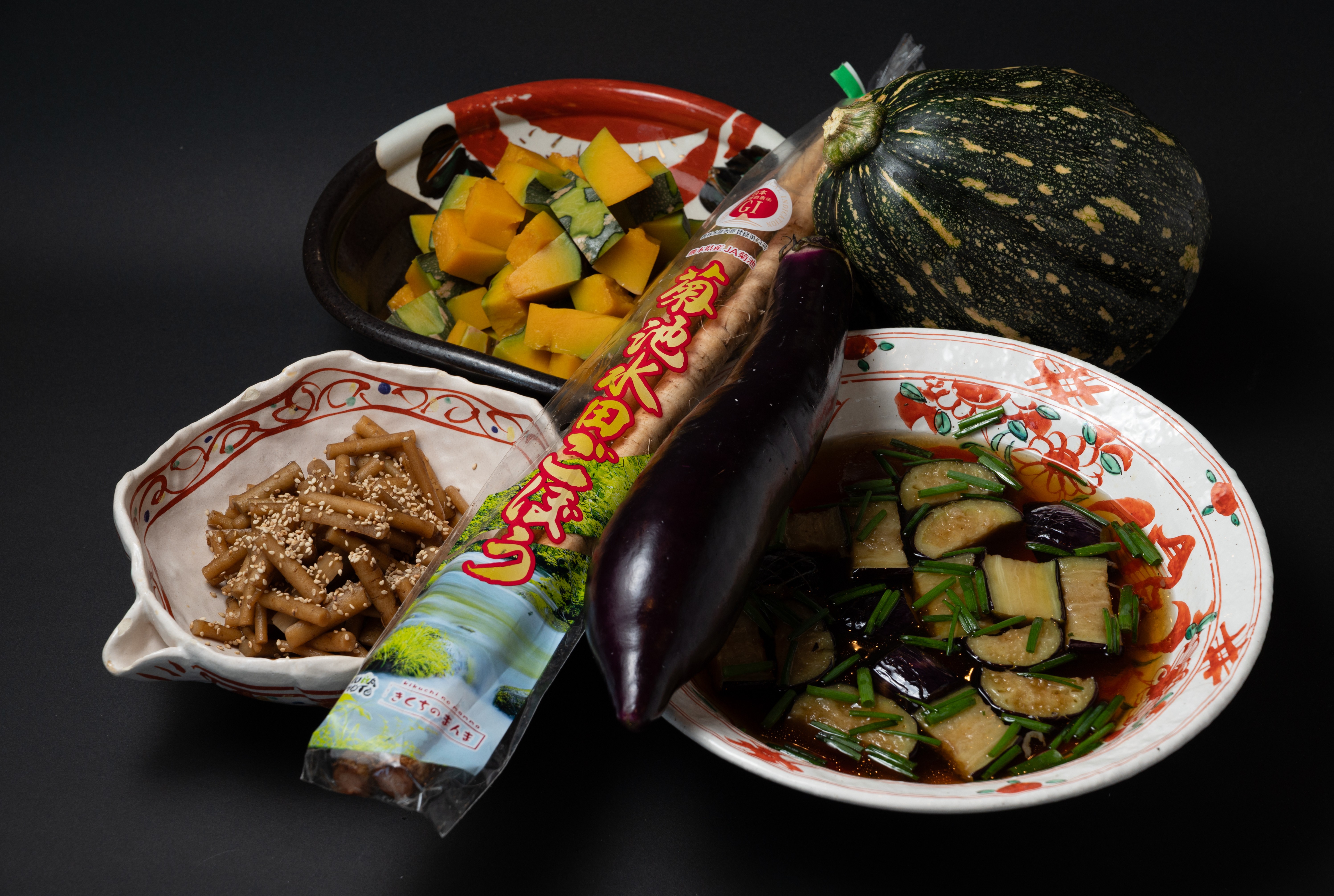 熊本県産の食材を使った各種料理をお楽しみください