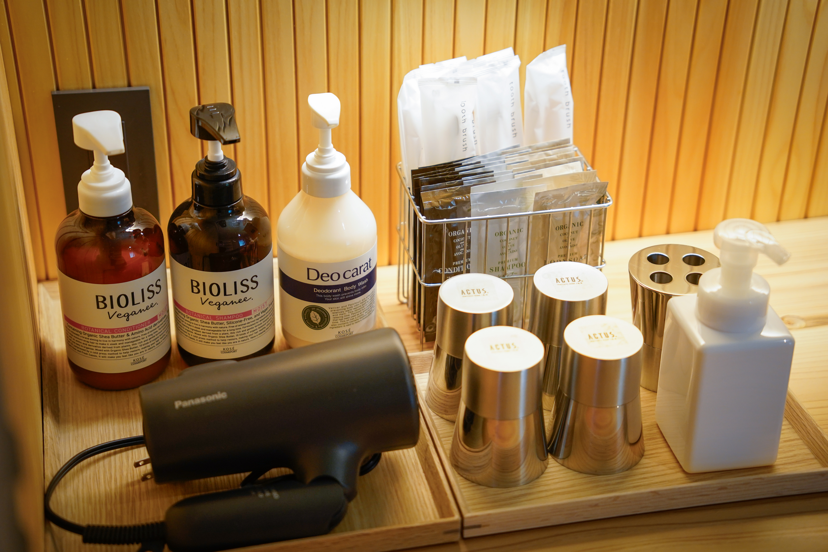 ボディーソープ・シャンプー・コンディショナー・歯ブラシ