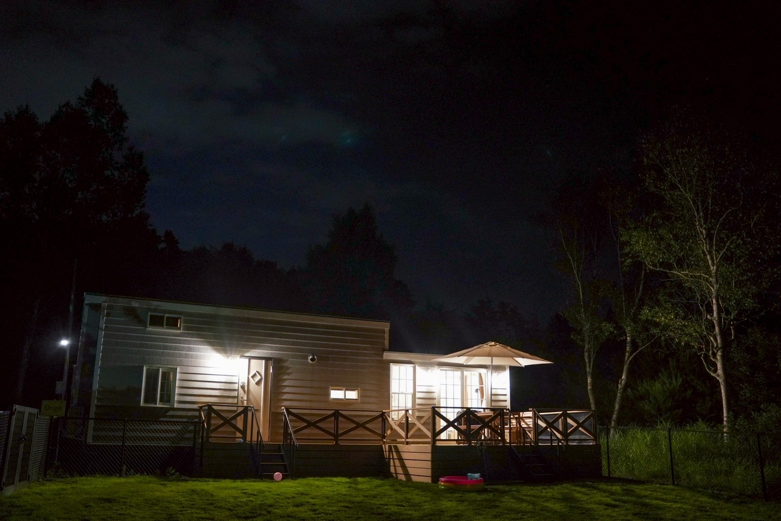 星空を満喫しながらの夜のBBQ