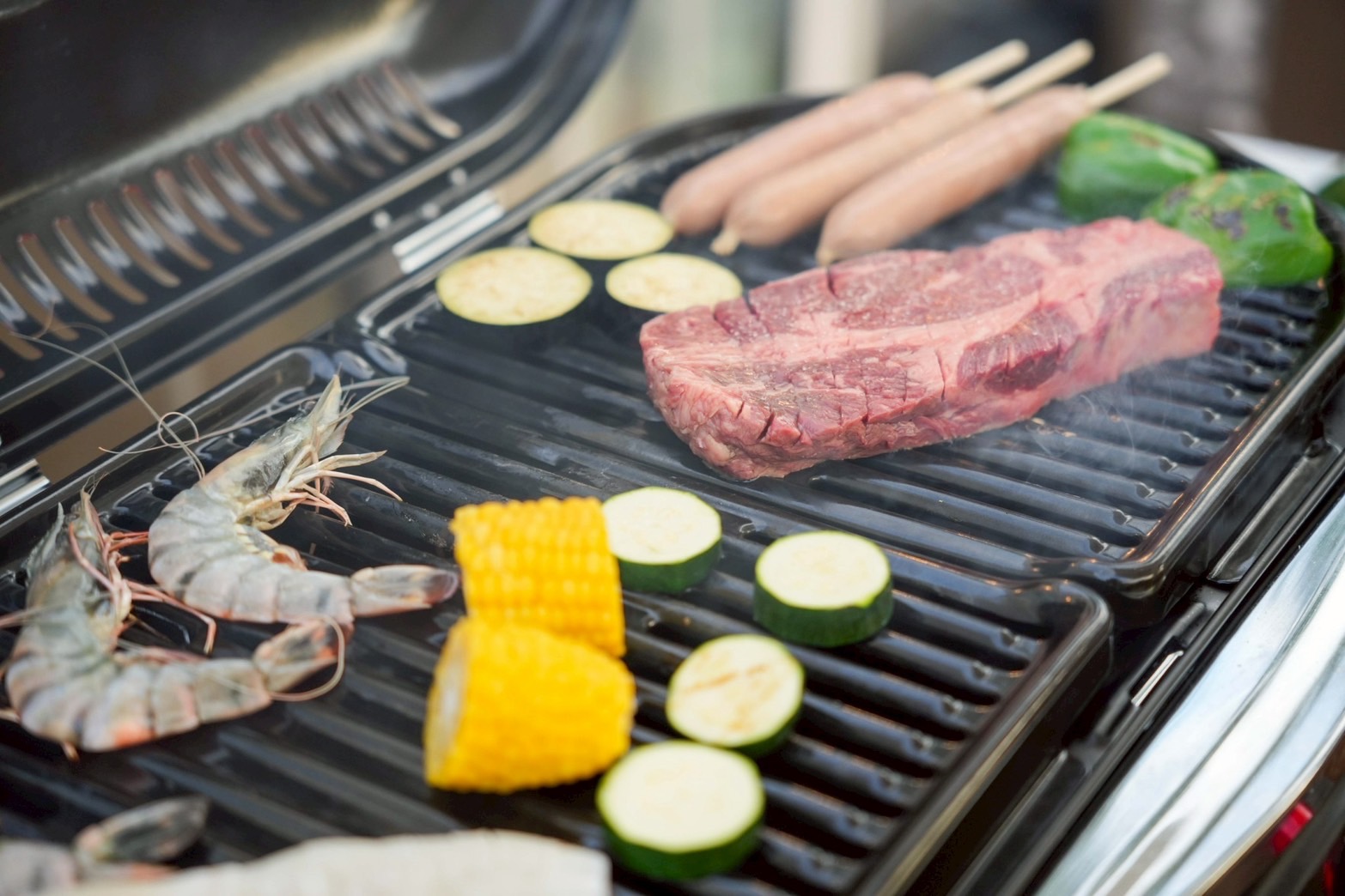 ガスグリルで簡単バーベキュー