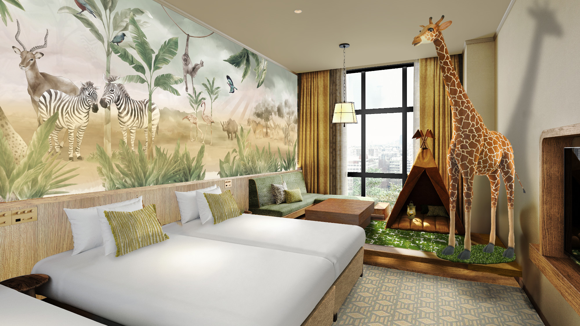 【サファリルーム】デラックスフォース  (イメージパース)