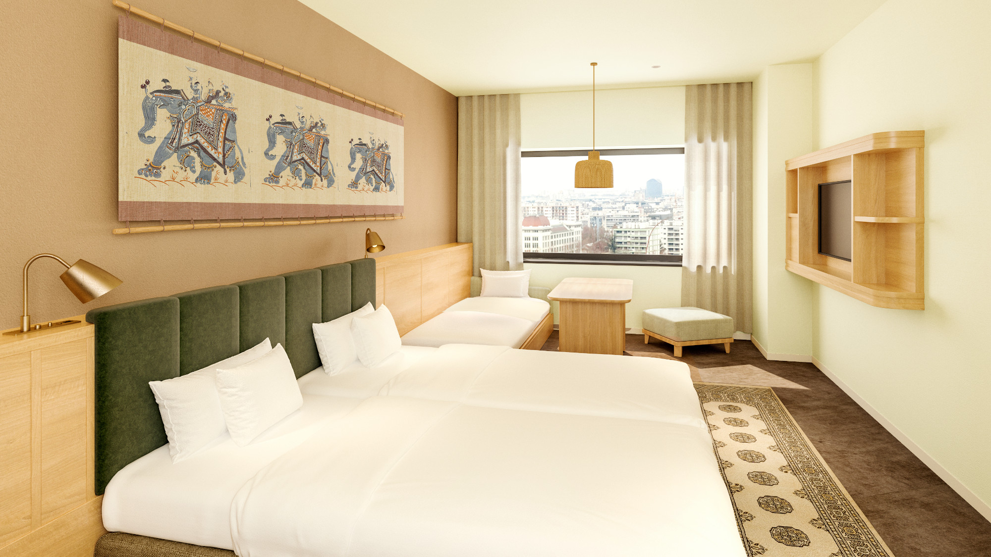 スタンダードツイン【インディアンジャスミン】トリプル仕様  (イメージパース)