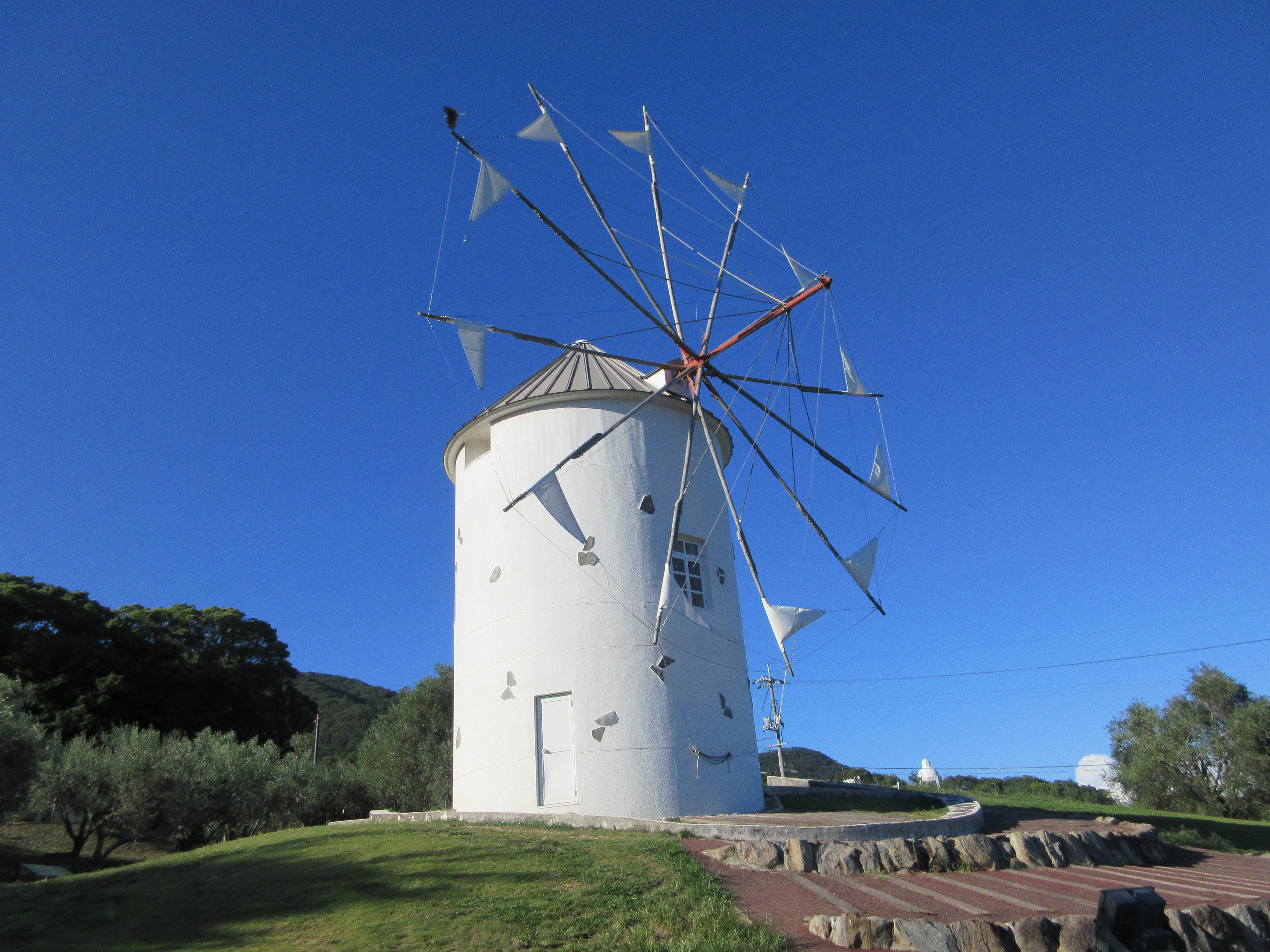 小豆島オリーブ公園【ギリシャ風車】