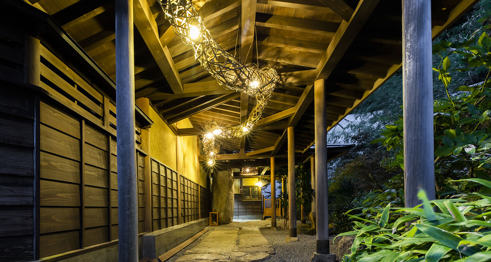 満天の湯への通路