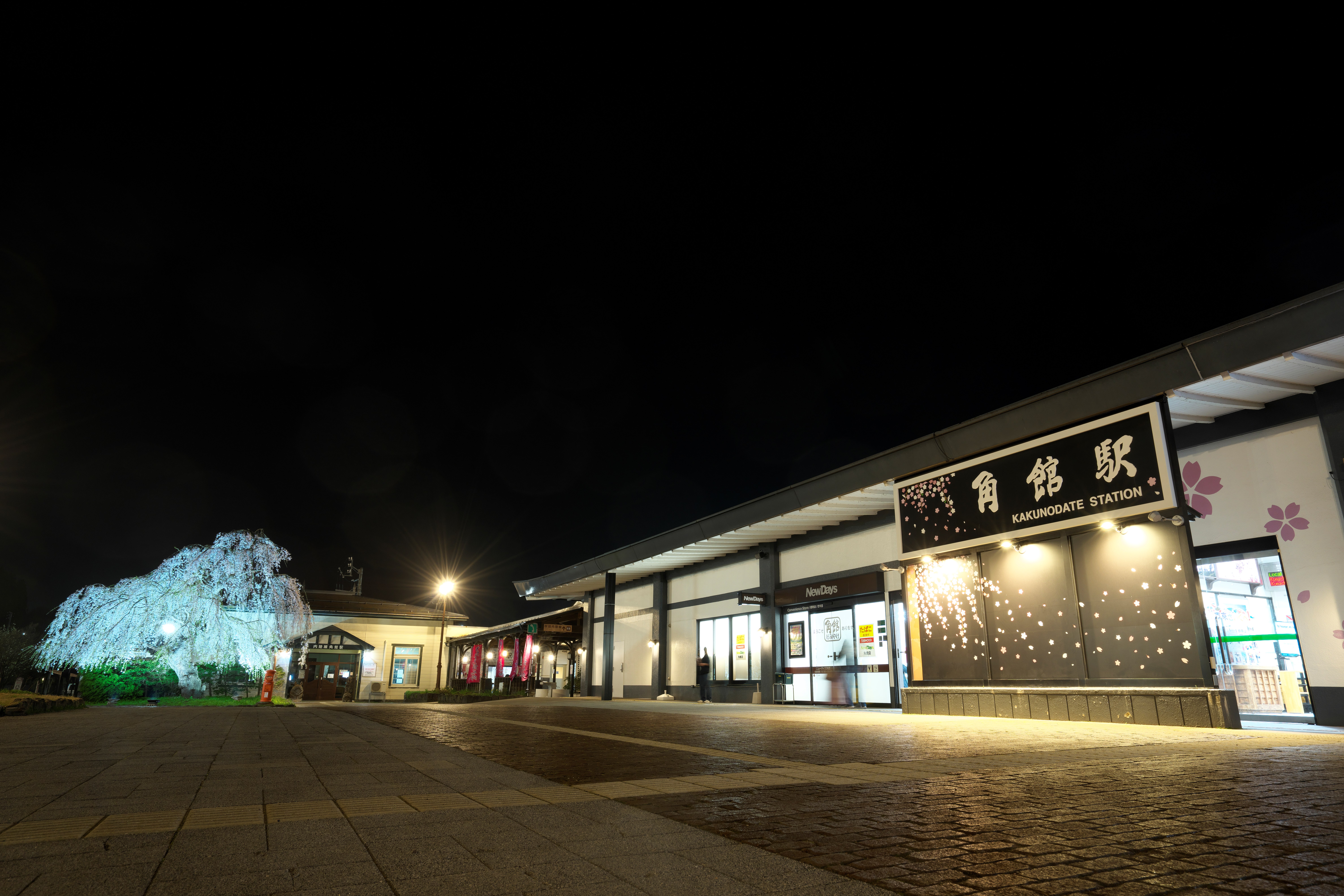 角館駅（夜景）