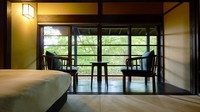 半露天・愛犬専用風呂付【離れ特別和室】ツインベッド45平米