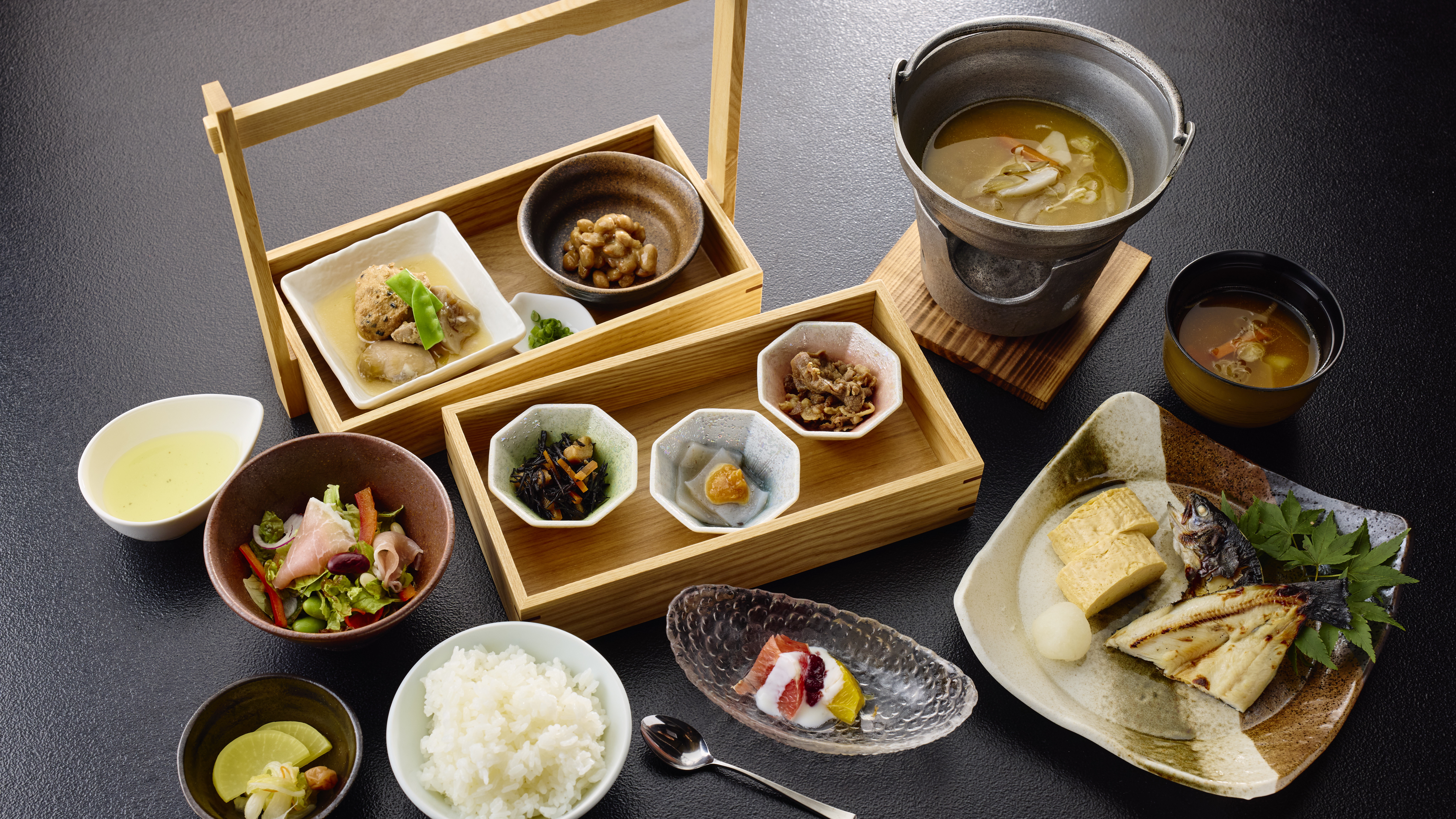 【朝食一例】食材にこだわった懐御膳（和食）をお楽しみください