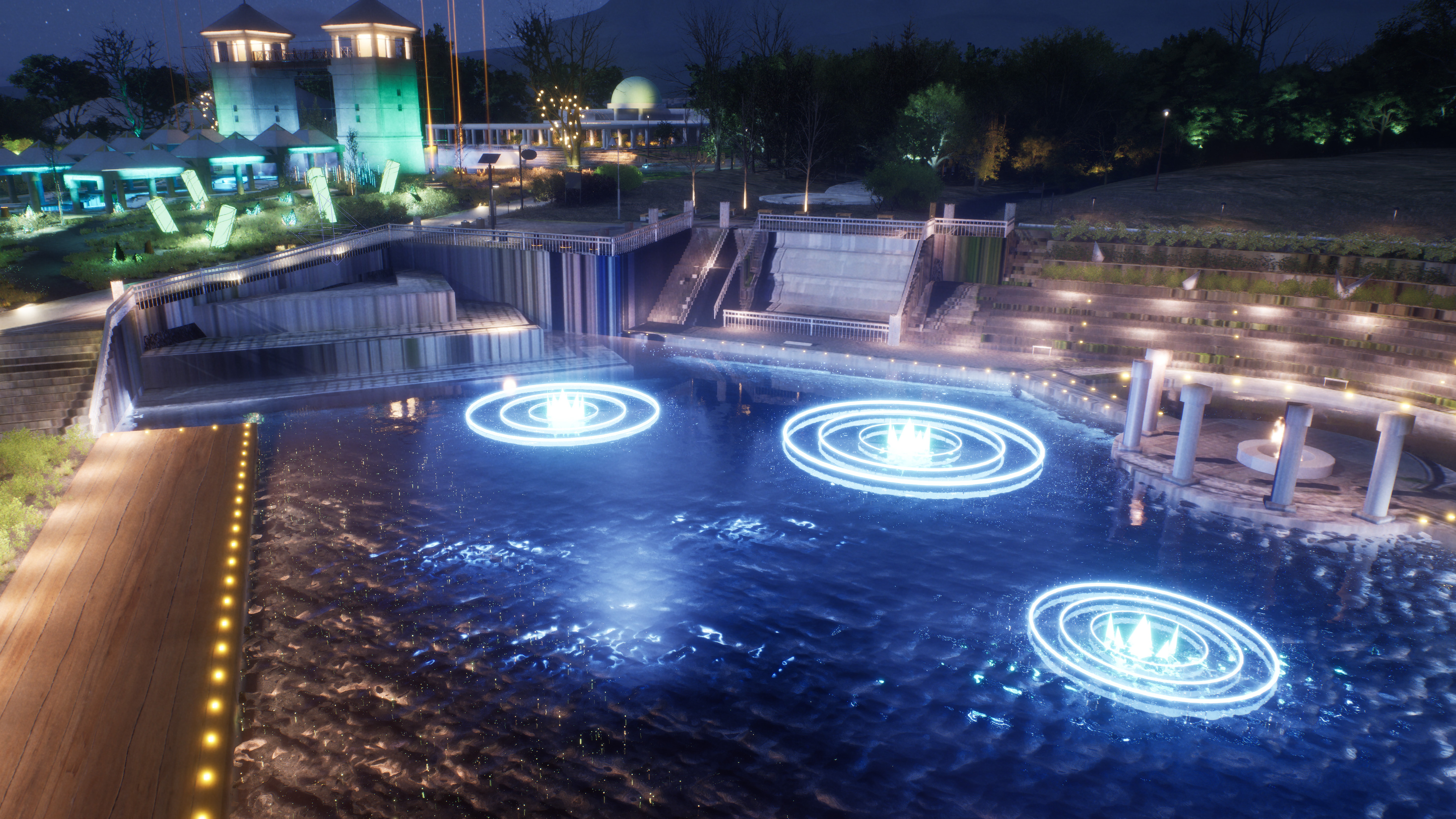 ぐんまフラワーパークプラス　冬のライトアップ