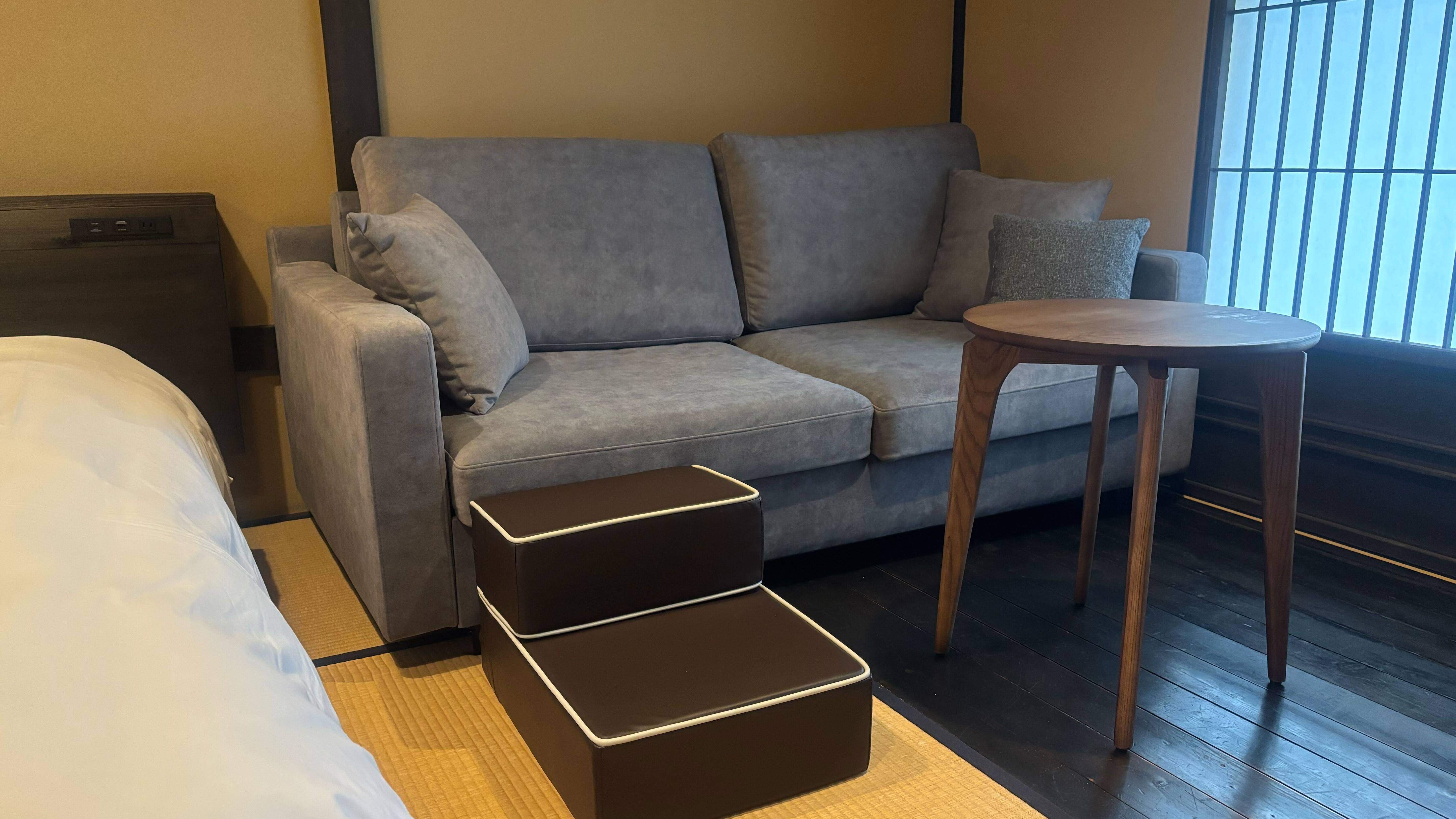 わんちゃん用ステップ（ソファ利用時）