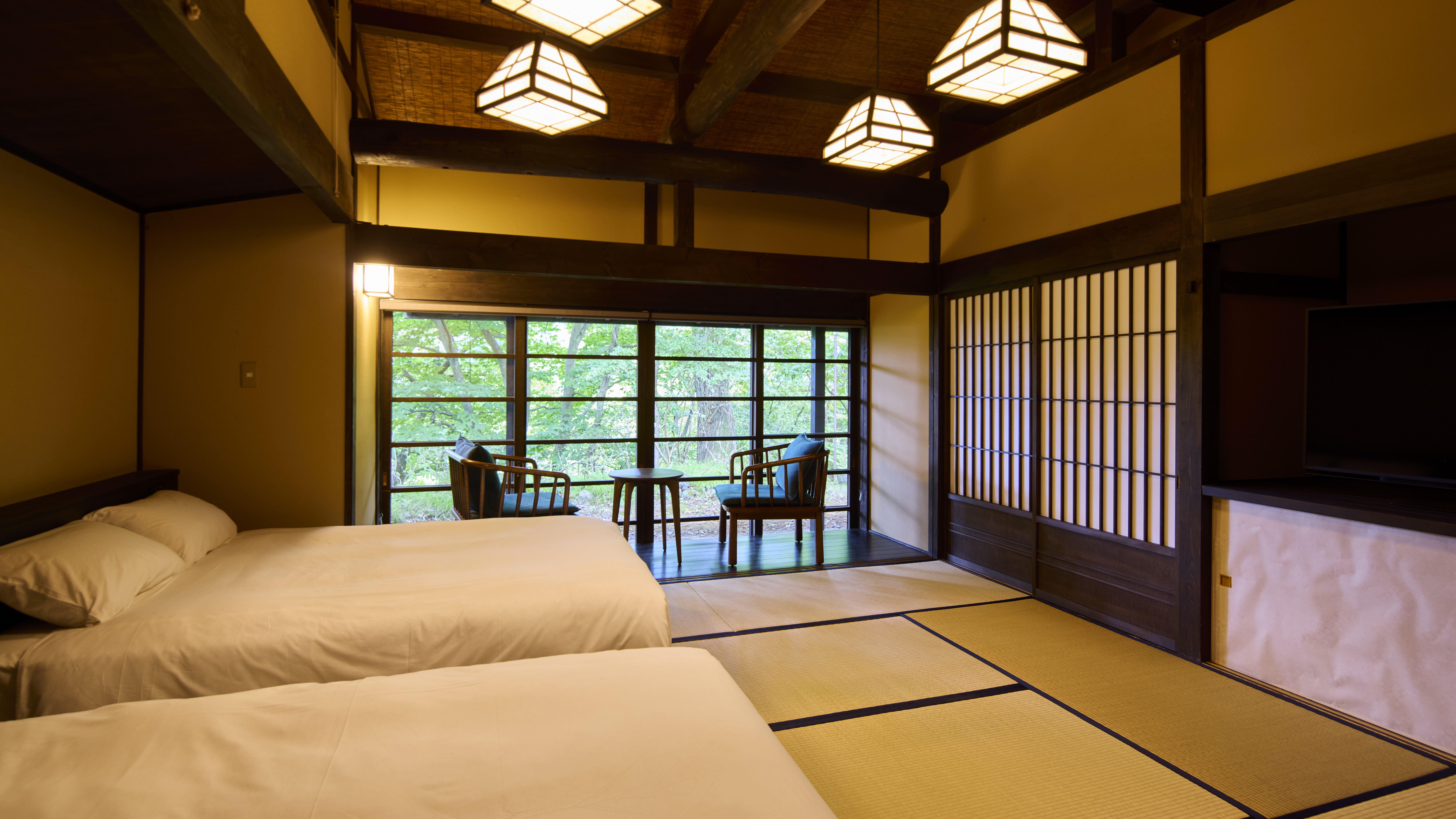 半露天・愛犬専用風呂付【離れ特別和室】ツイン(45㎡)