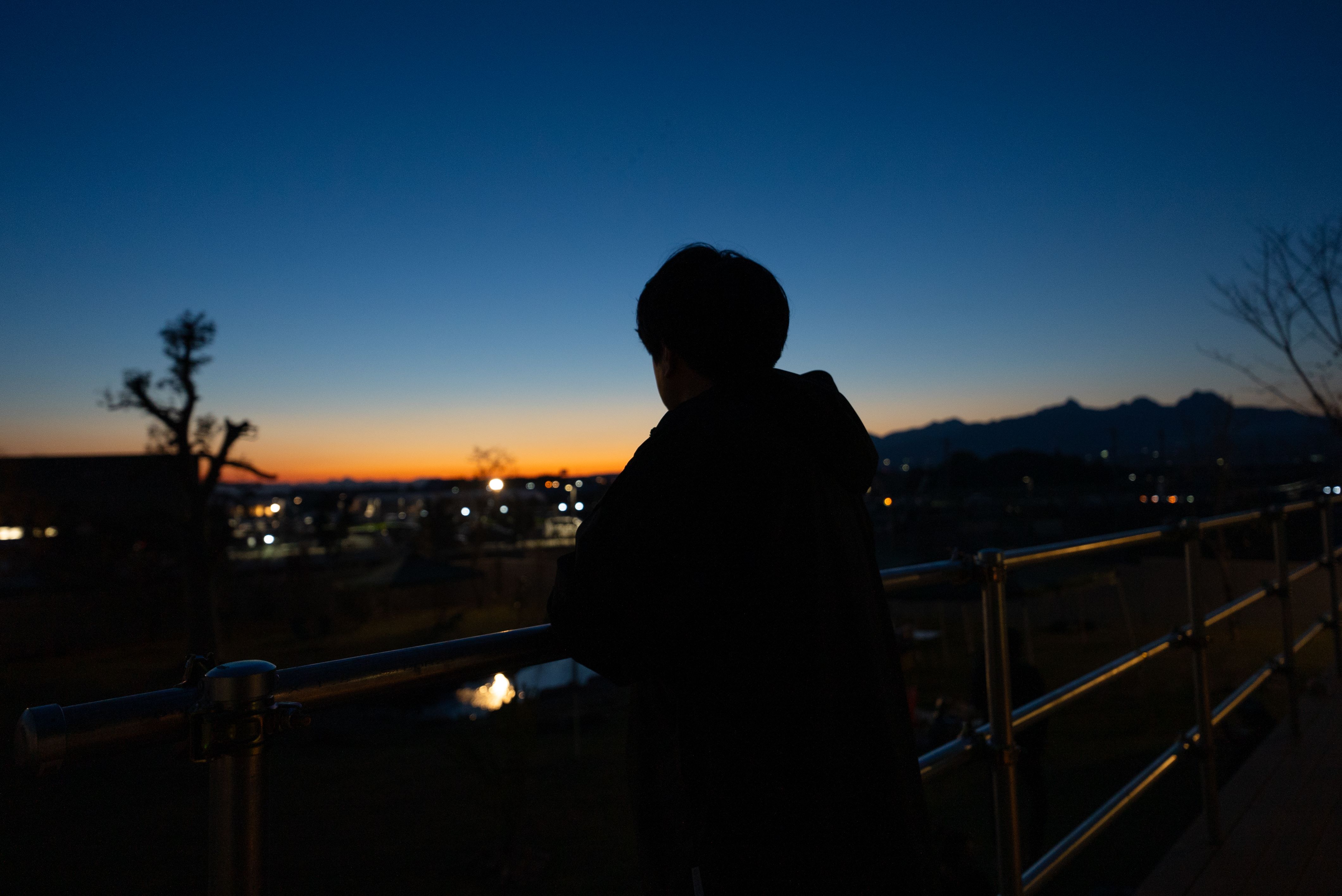 榛名山夕暮