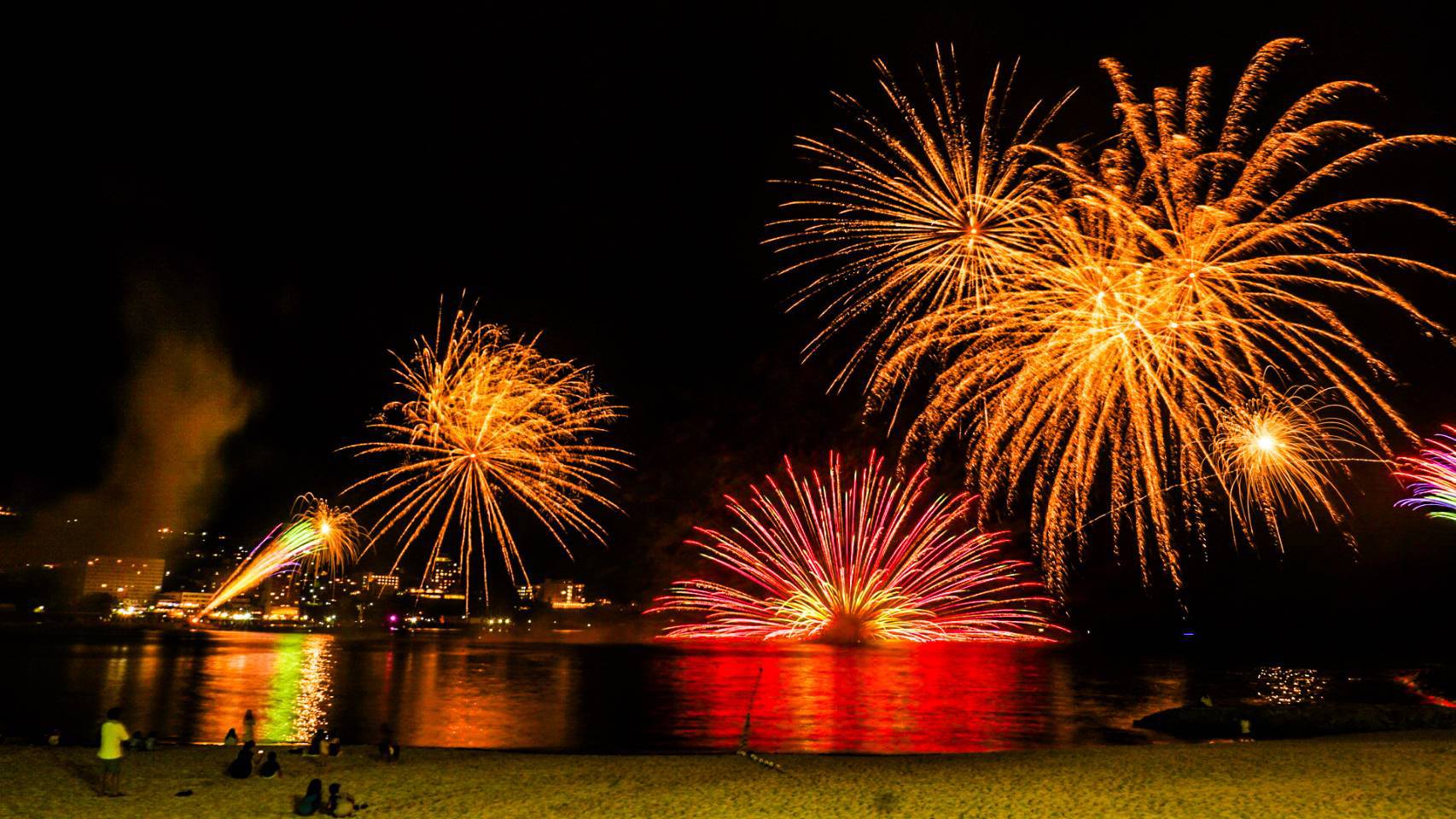 白浜の夏花火②