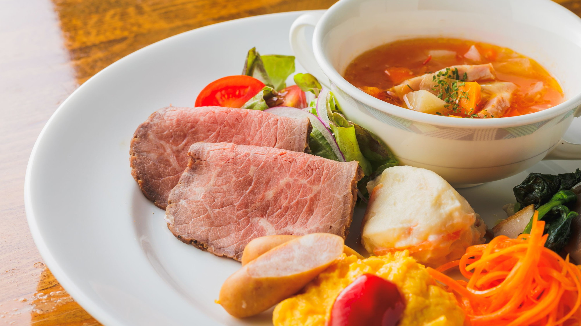 【ご朝食無料サービス】ワンプレート＋ミニビュッフェ