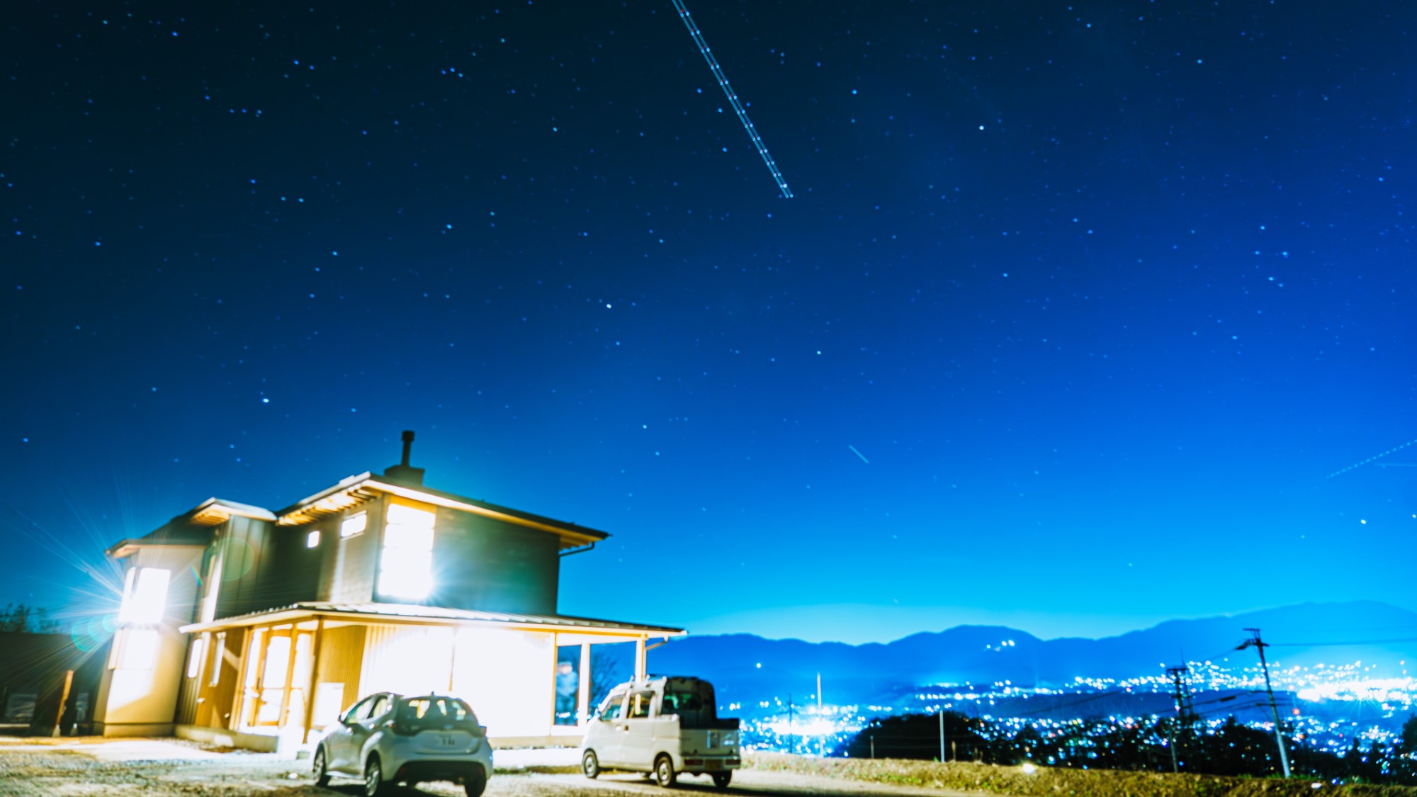 ・【クリスマス】夜景や星空を眺めながら大切な方との思い出作りにも最適なロケーションです。