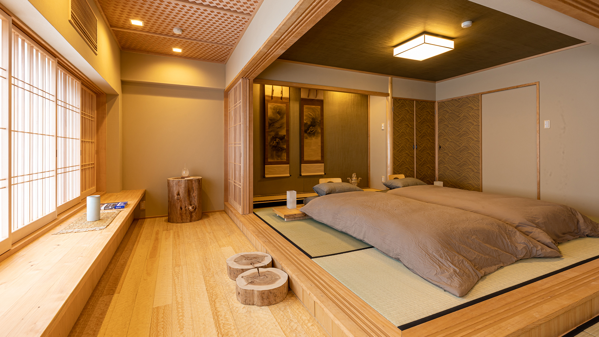 【寝室②-CHASHITSU-】茶の湯の精神をデザインしています。