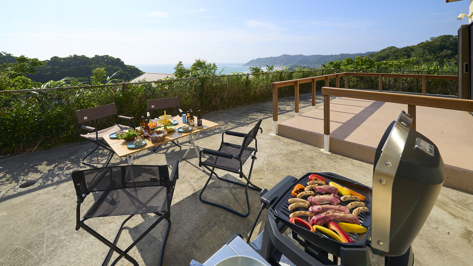 【BBQ】電気グリルをご用意しております。※食材・調味料はご持参ください。