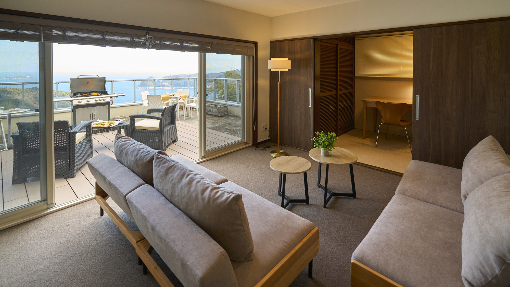 3階にあるリビング。寛ぎの空間です。