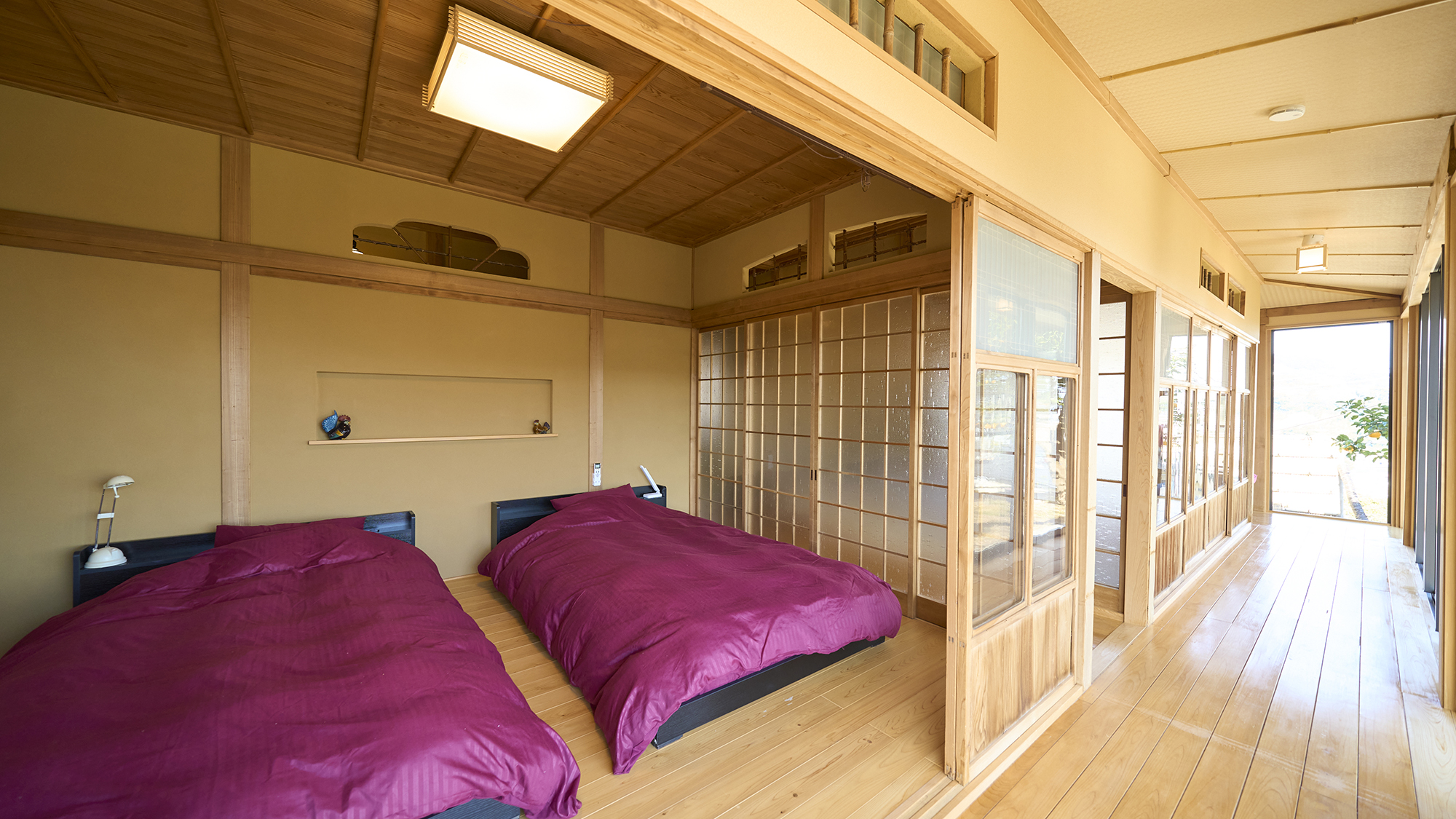 【寝室】ゆったりお休みいただけるサイズです。