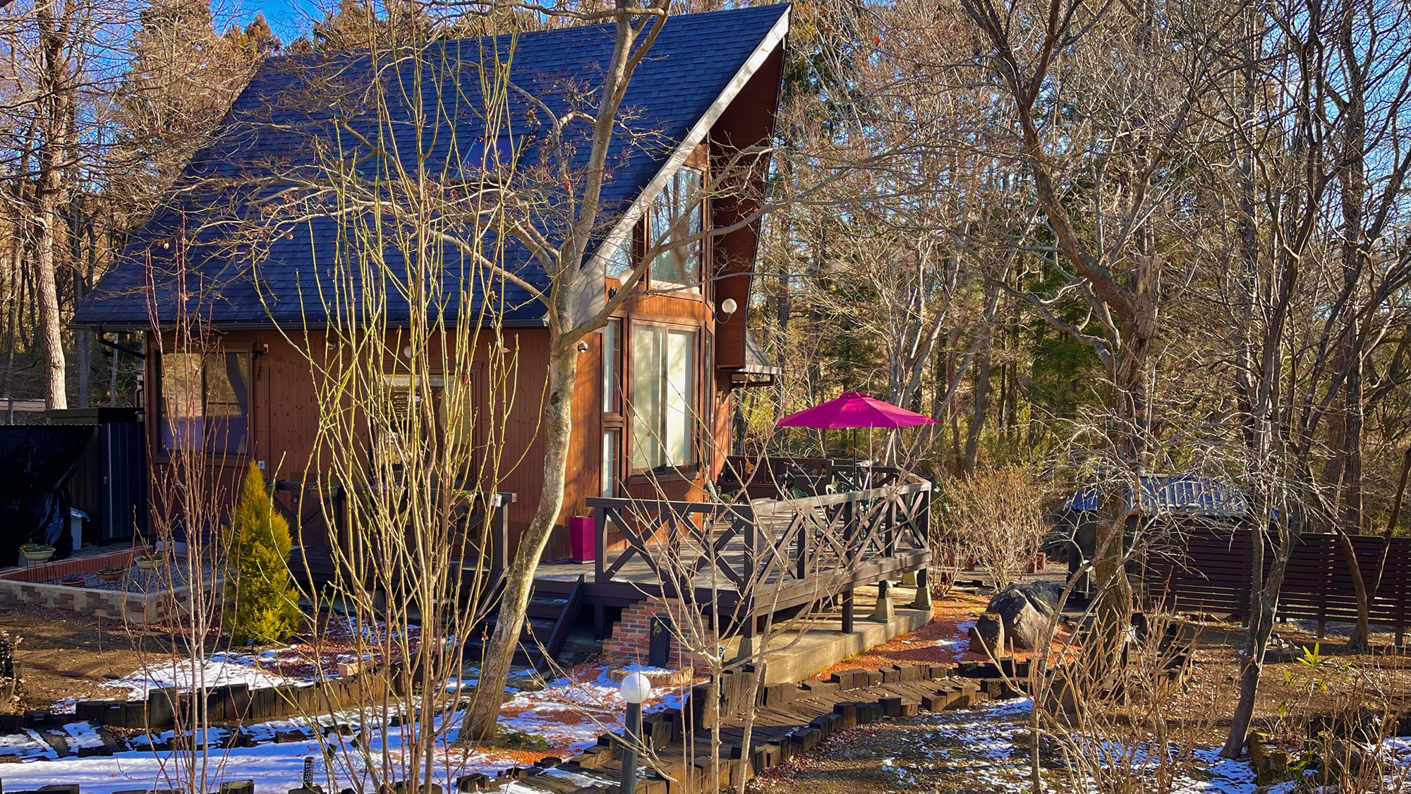 【外観】冬の雪景色も風情があります。