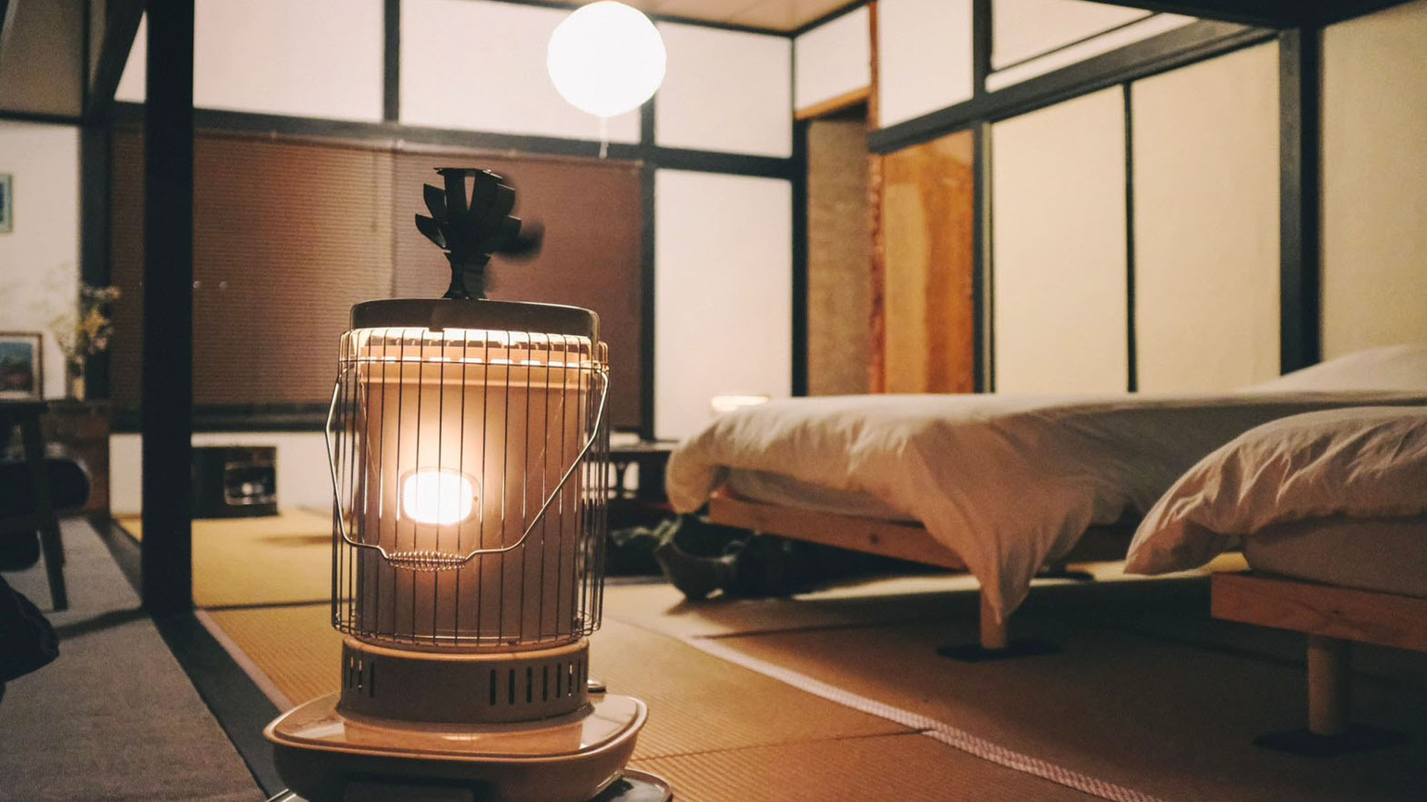 冬にはストーブで温まれます