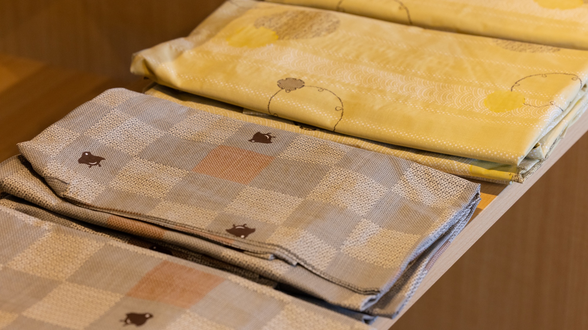 【アメニティバー】浴衣も150～200cmまで幅広いサイズを取り揃えております。