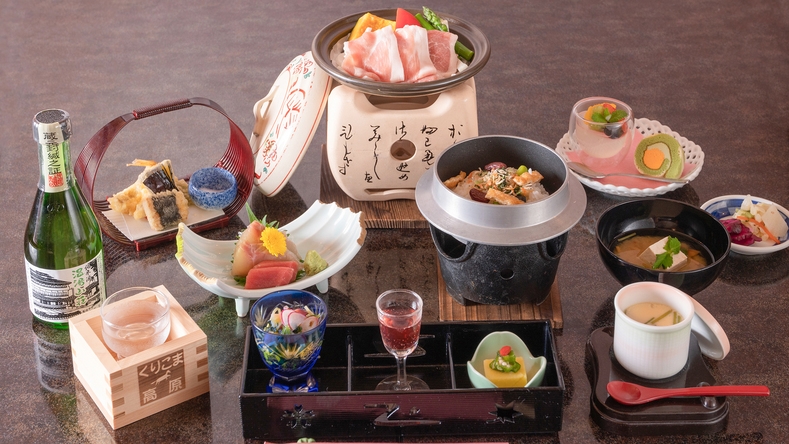 【1泊2食付】母の日・父の日フェア（さなぶり・馬鍬洗いにもどうぞ）〜リーズナブル花みずき膳〜