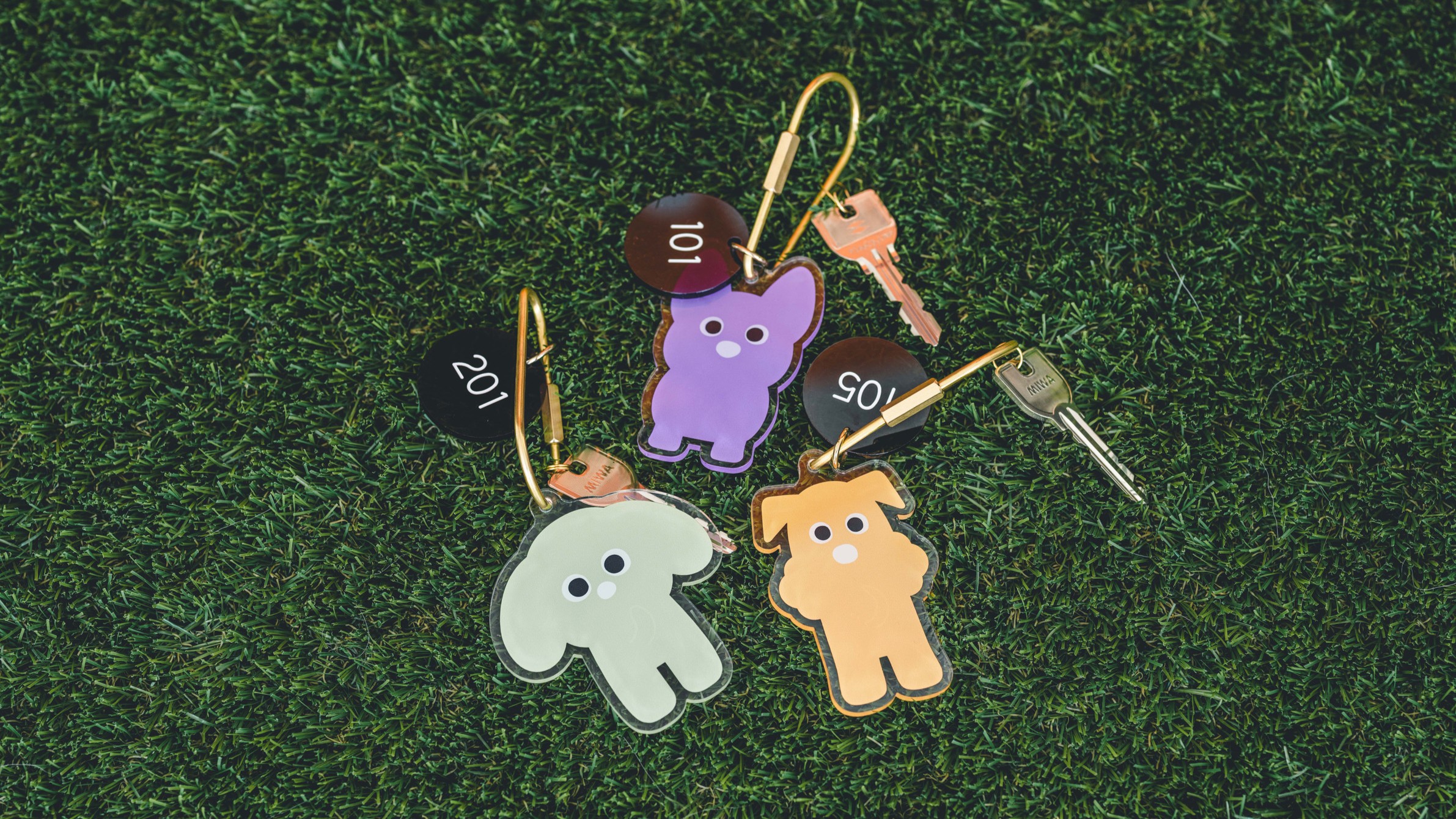 可愛いゲストルームキー