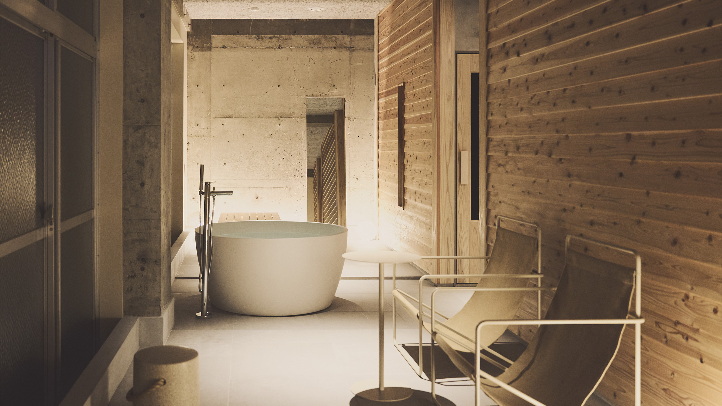 プライベートサウナ　バス