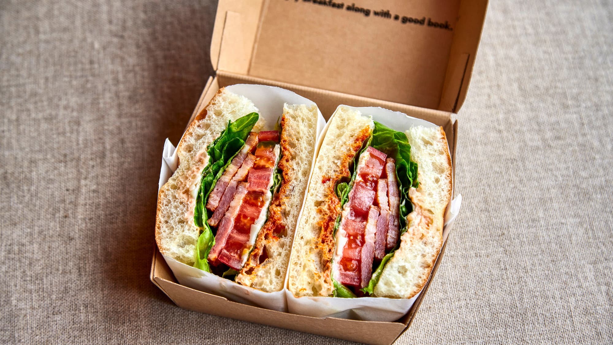 Breakfast Delivery｜BLTサンド（スープ、サラダ、ドリンクセット）※イメージ