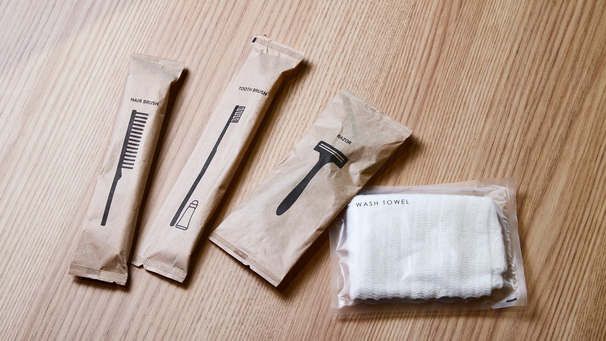 レセプション無料提供アイテム｜ご滞在に必要なものをご自由にお持ちいただけます。