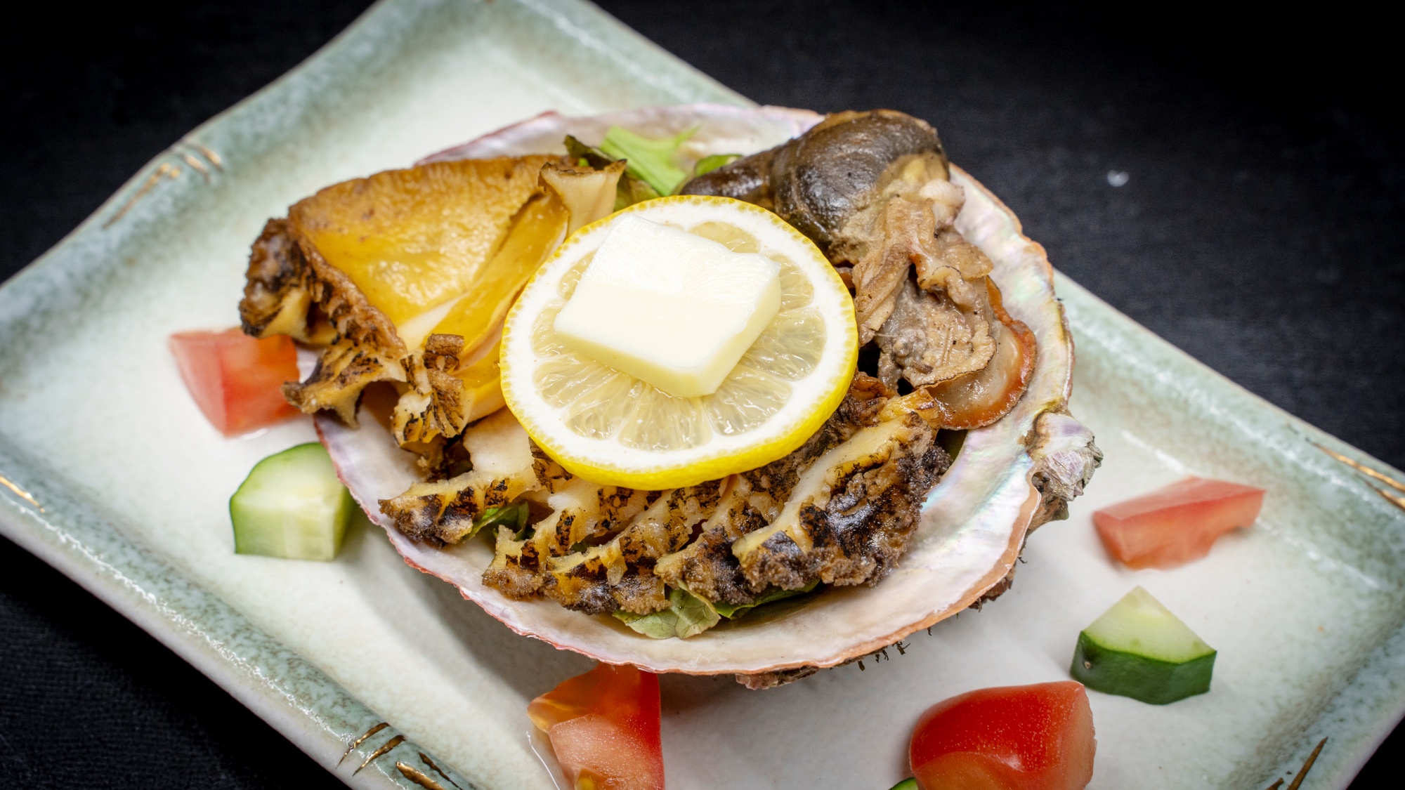 《一品》「アワビバター焼