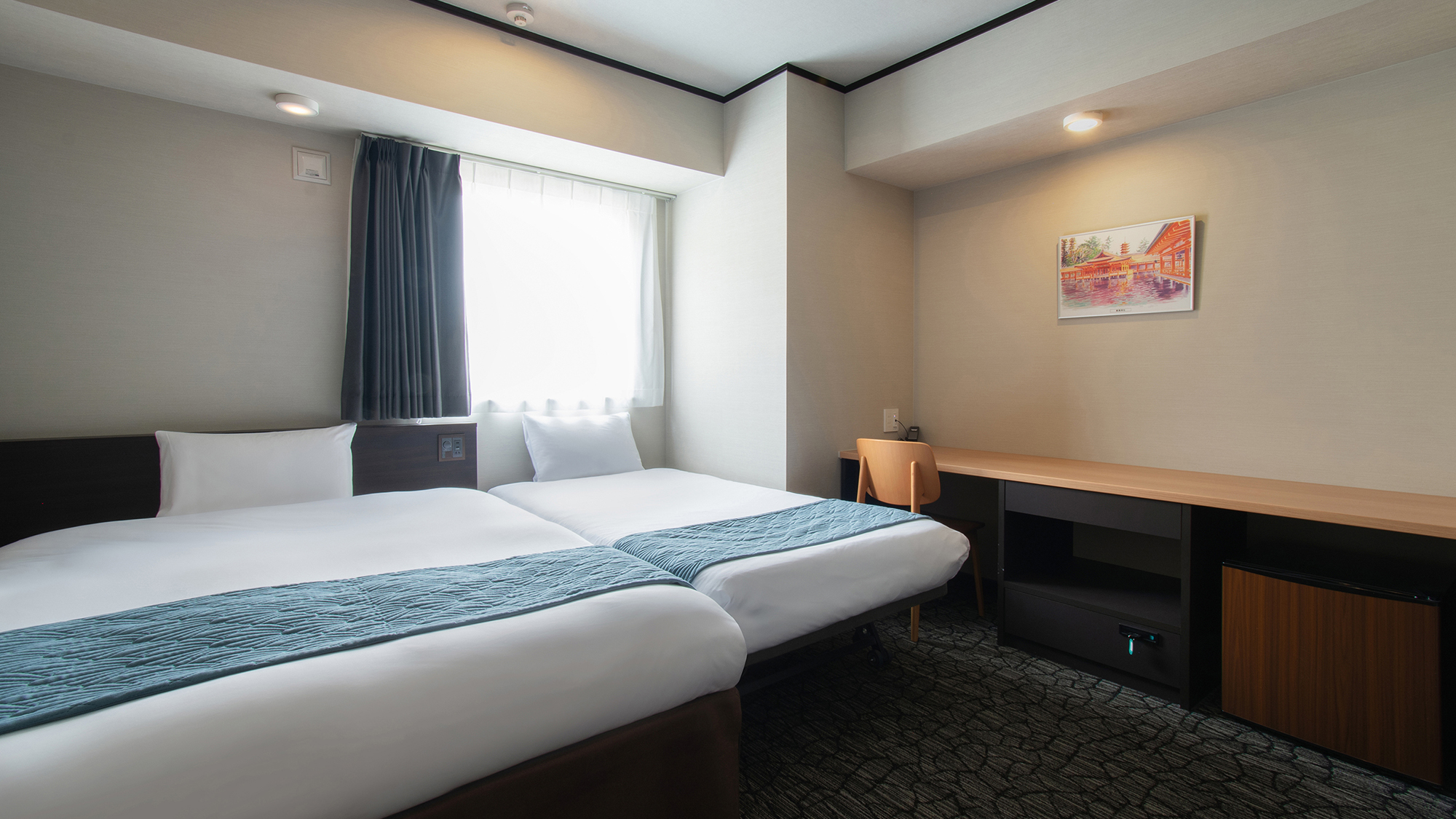 ⑩エキストラツインルーム　ベッド幅140㎝&times;1　100㎝&times;1