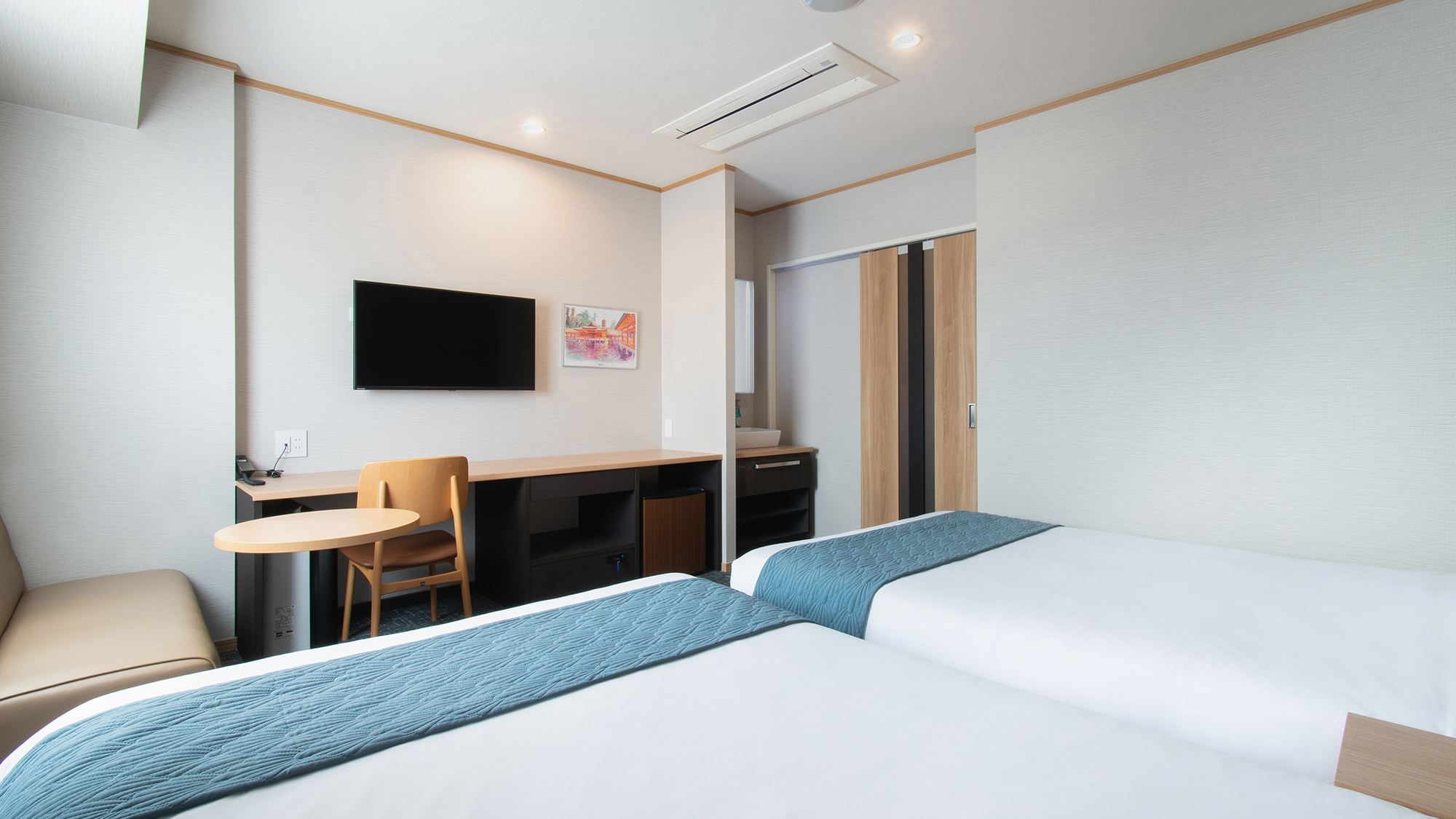 ⑦ツインルーム　ベッド幅140㎝&times;2