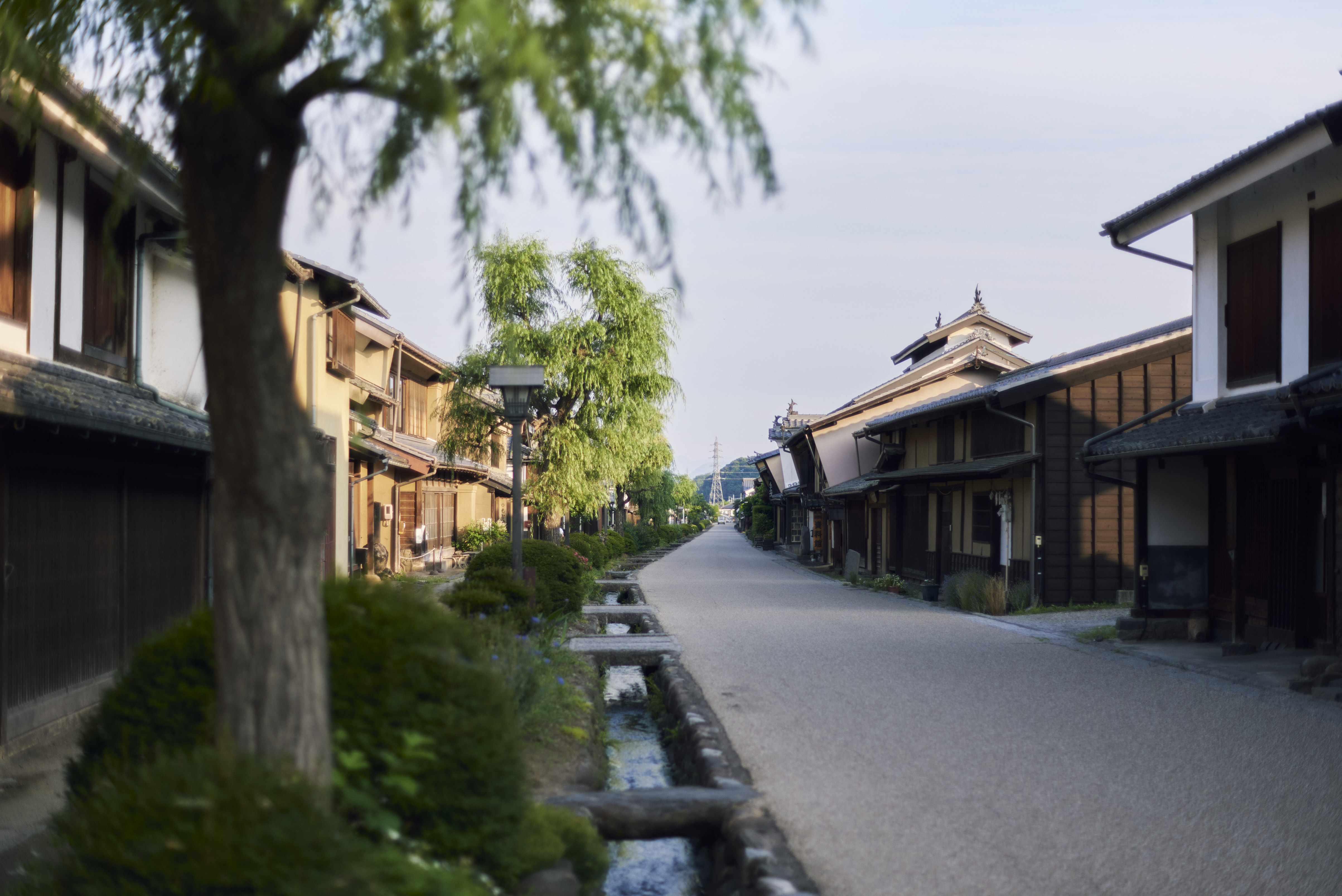 海野宿の歴史ある街並み。江戸時代の面影を残す美しい宿場町の風情です。