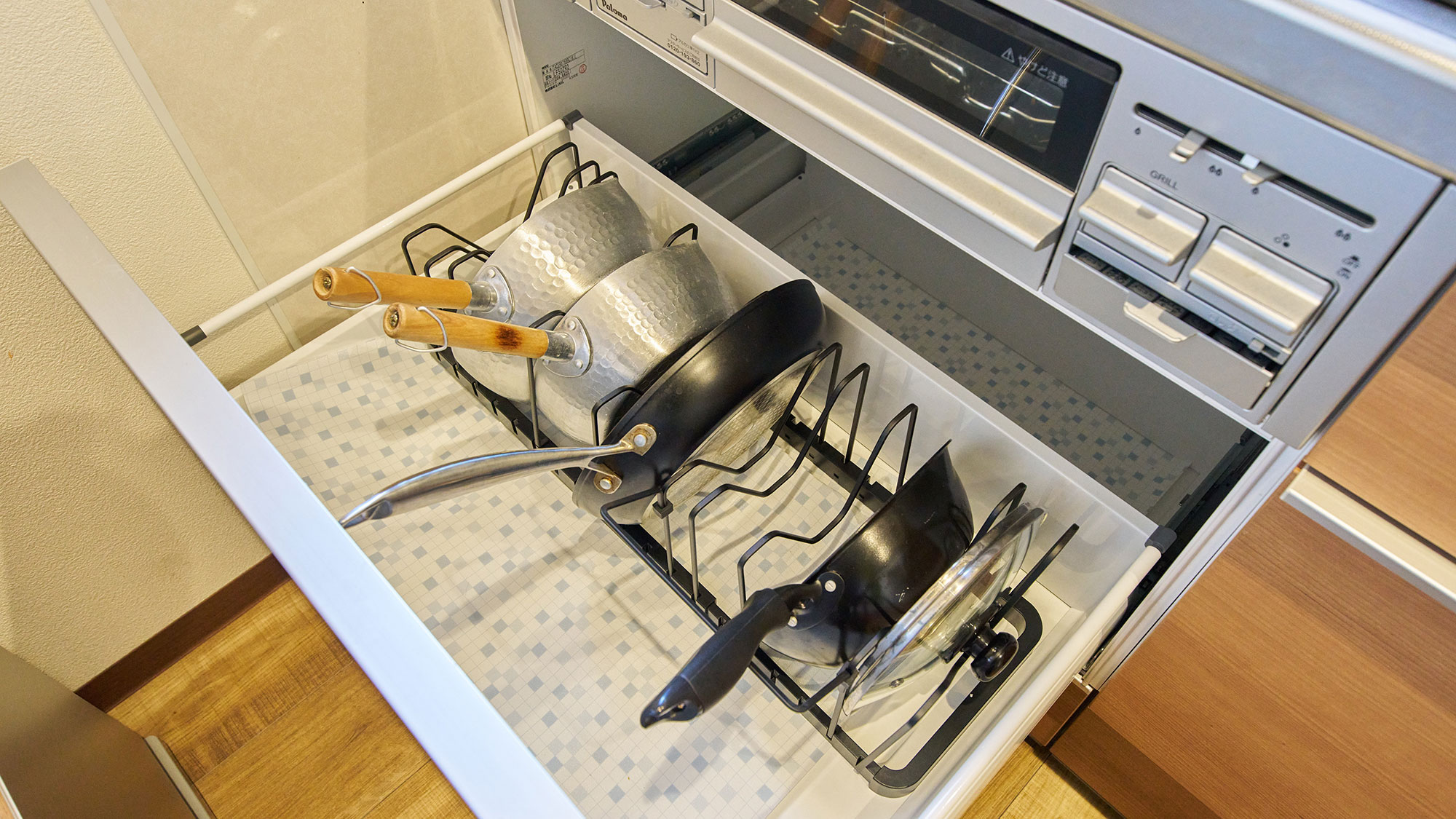 ・【共用キッチン設備】フライパン、鍋をご用意しております