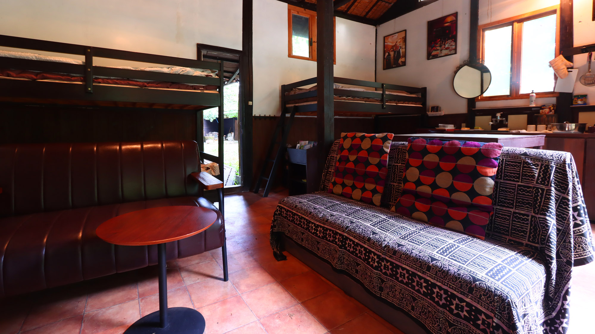 【せせらぎコテージ】二段ベッドを2台設置しております