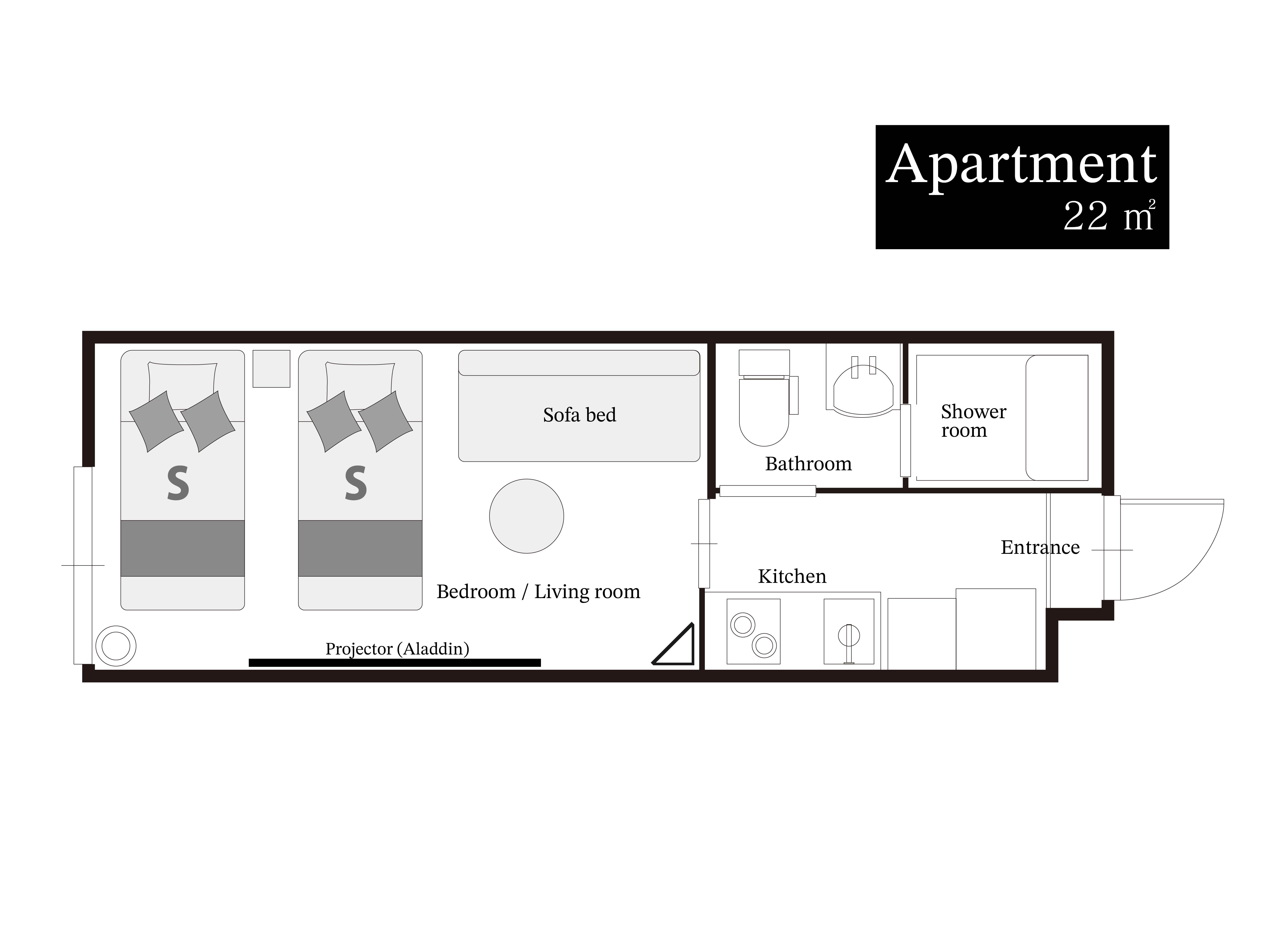 部屋タイプ　トリプルルーム