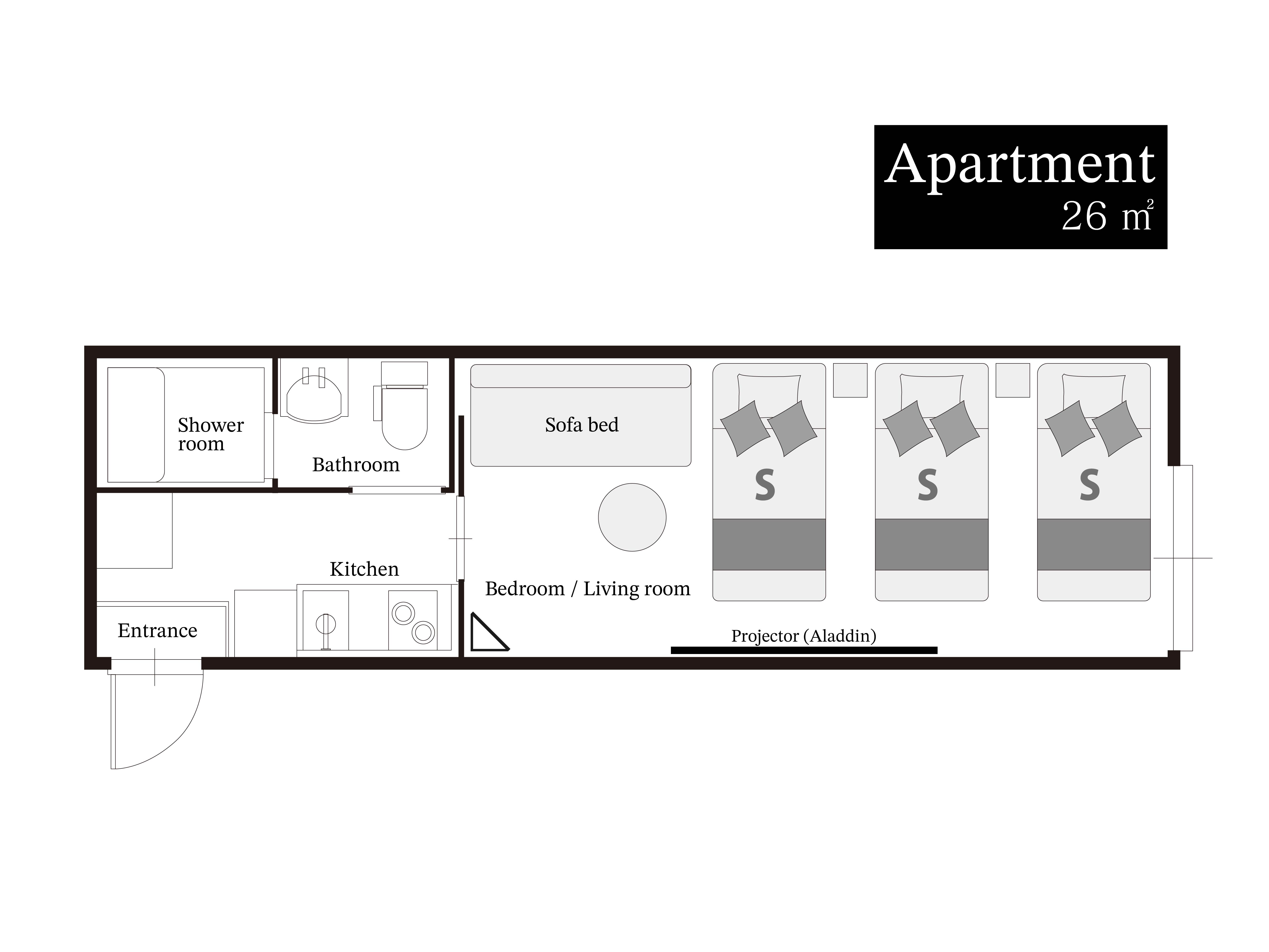 部屋タイプ　フォースルームA