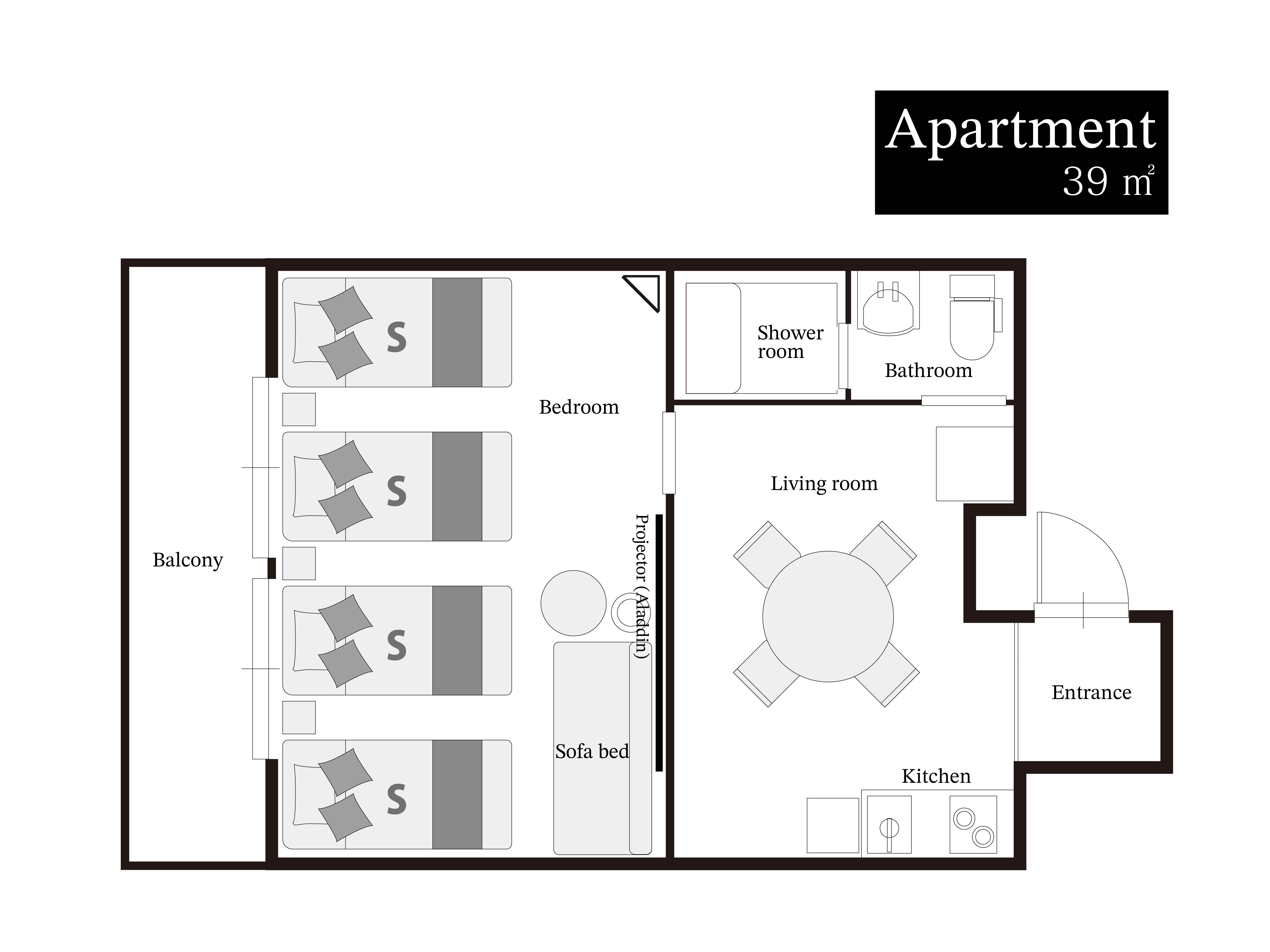 部屋タイプ　ファミリールーム