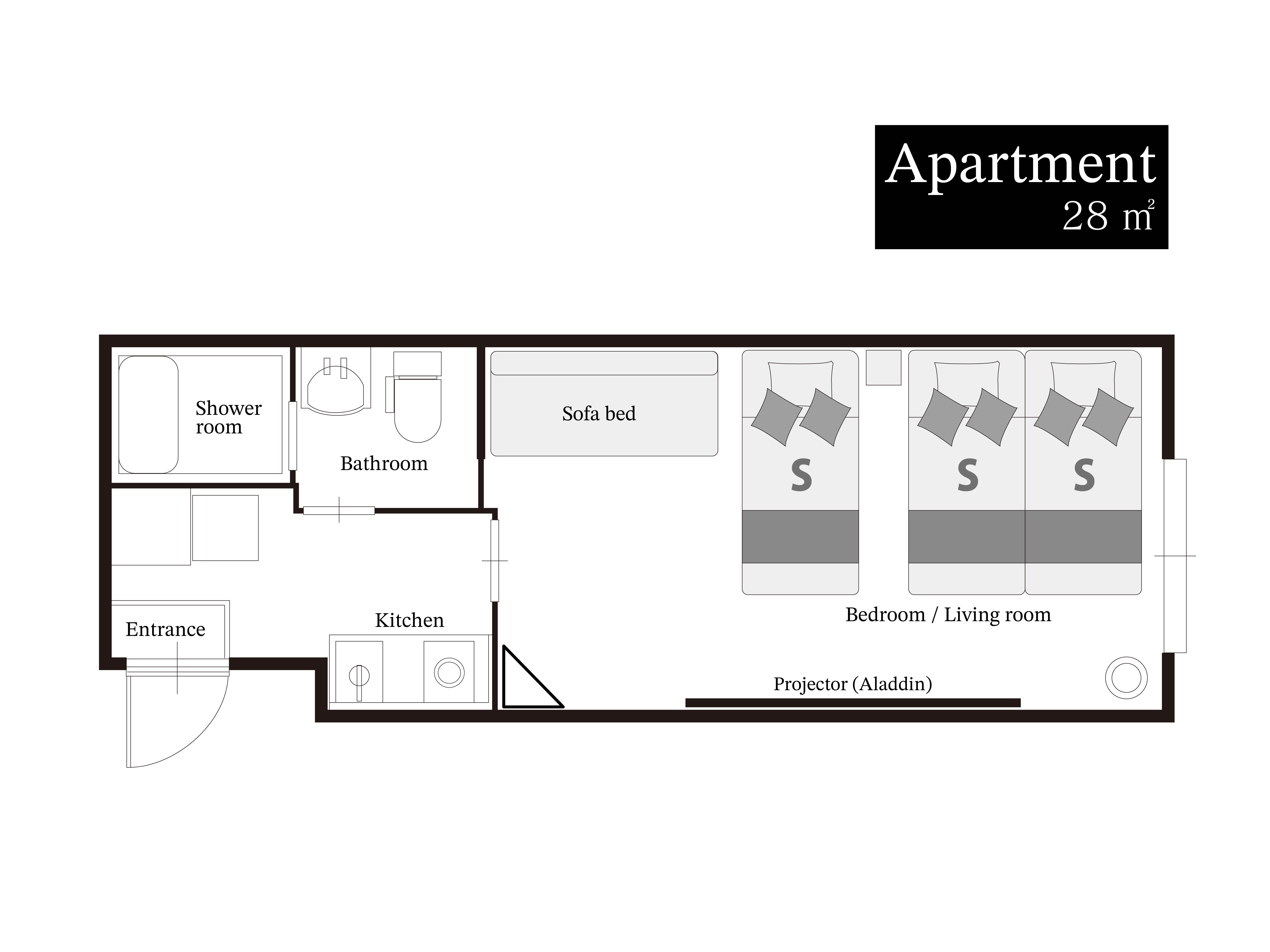 部屋タイプ　フォースルームA