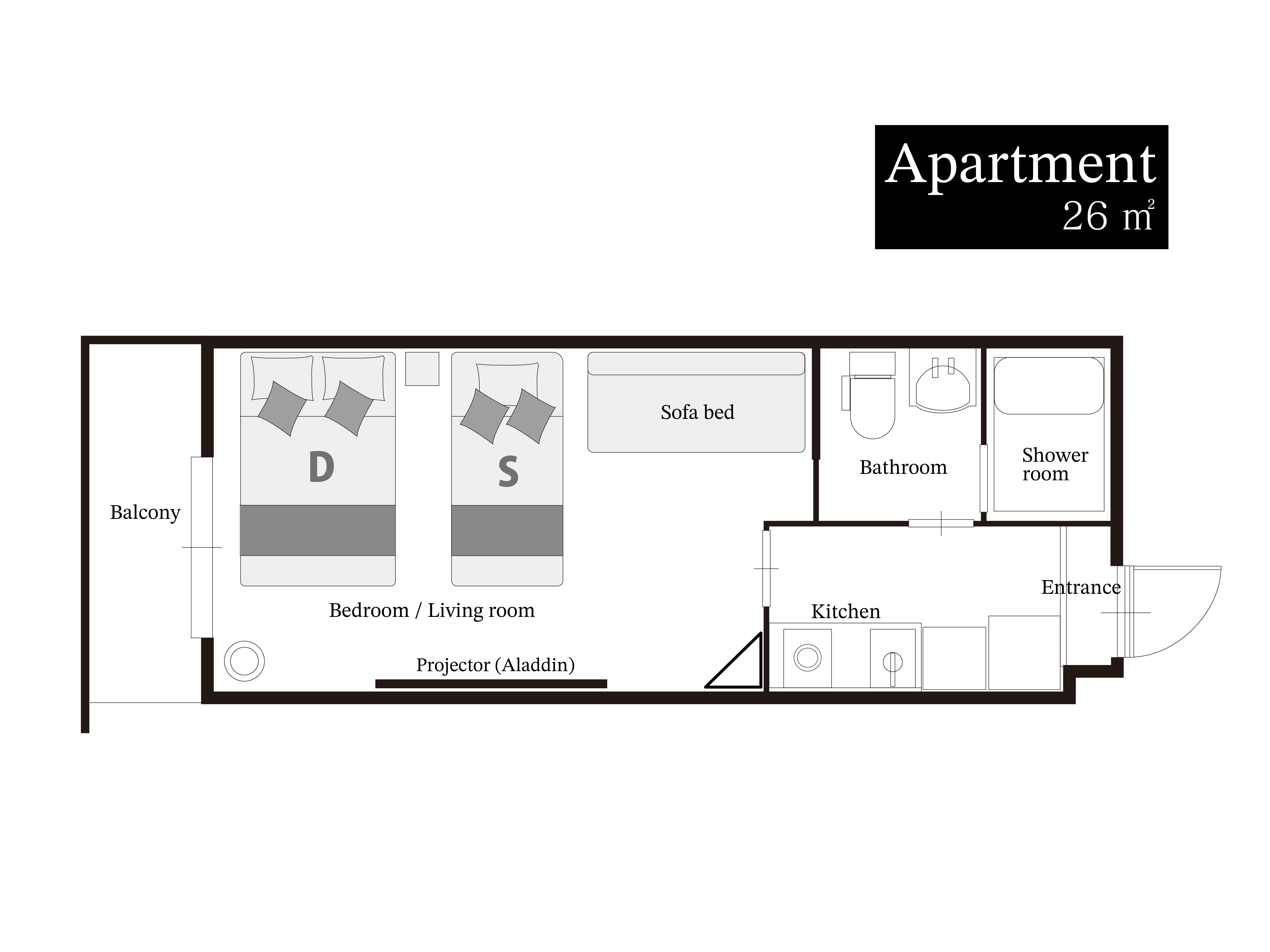 部屋タイプ　フォースルームB
