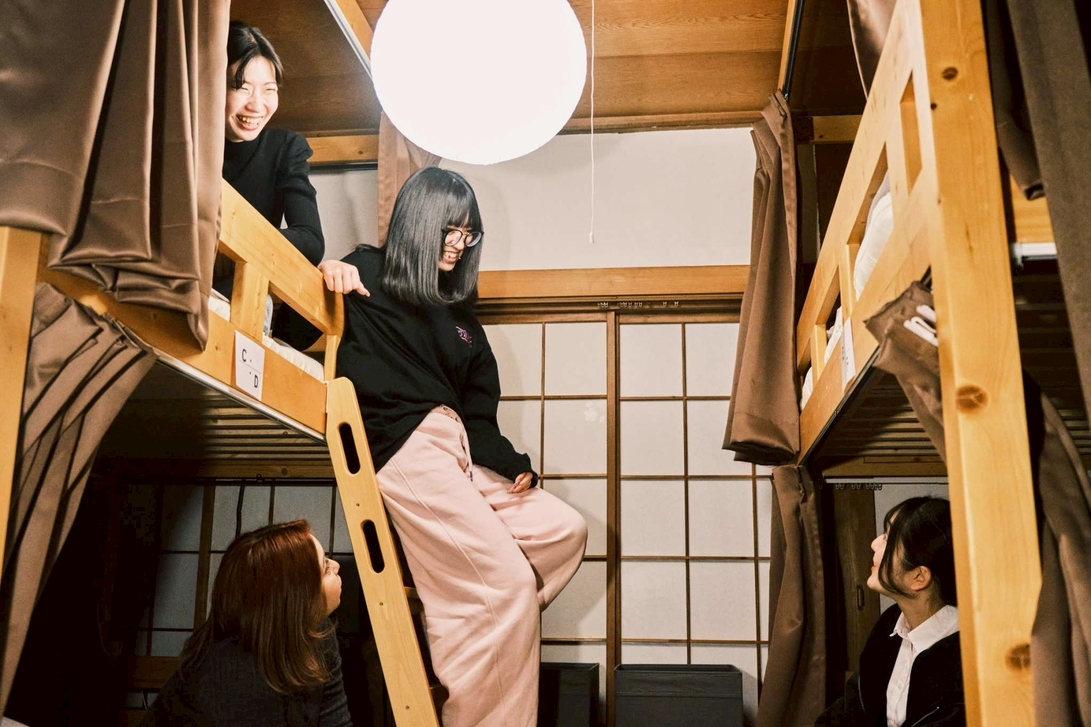 【女性専用｜素泊り】相部屋 2段ベッド｜ドミトリールーム