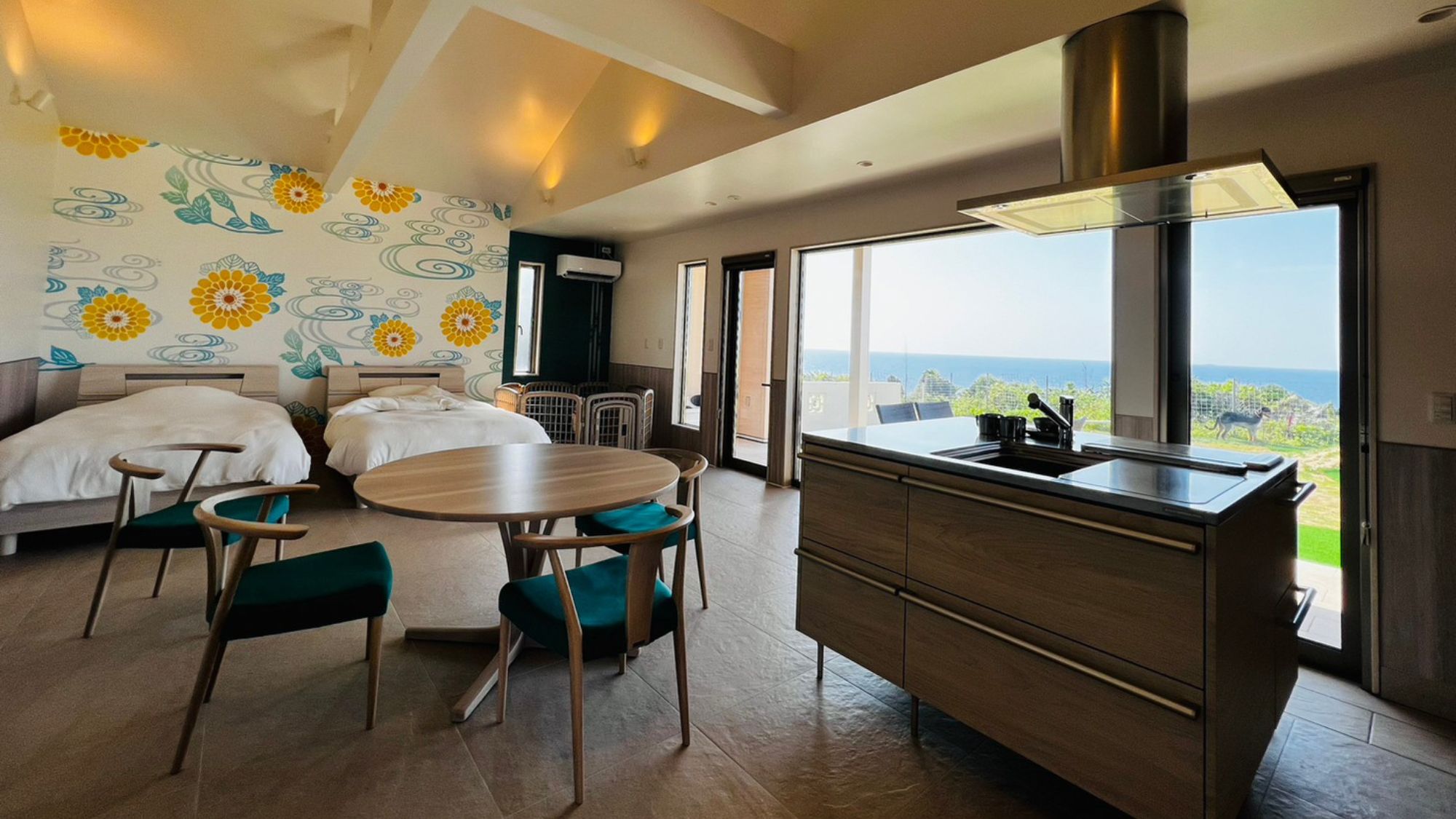 明るく開放的な空間で心も体もリラックス