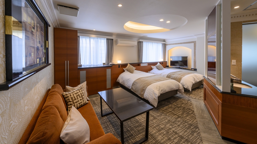 【スーペリア】ツイン 温泉バスルーム付／1-2名様 