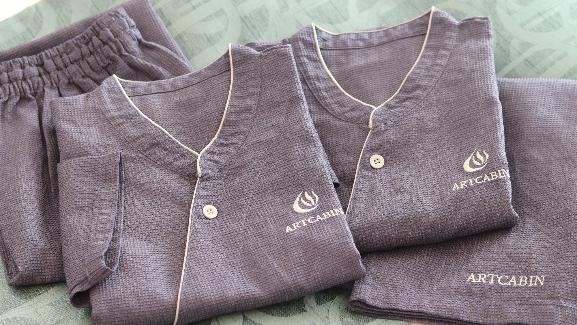 着心地の良さにこだわった館内着　ワッフル生地でゆったりと