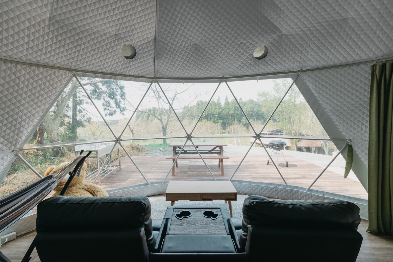 夕朝食＆ととのう体験、サウナ×露天風呂×BBQ付｜カップル＆家族に◎グランピングドームテント泊