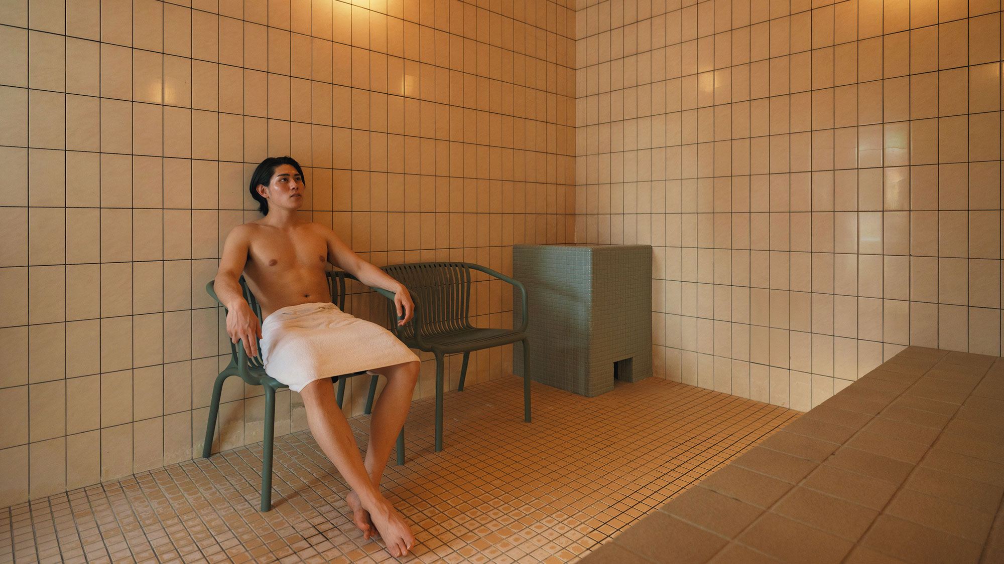 【最高の湯／ミストサウナ】サーキュレーターが導入され室内の温度が対流し、蒸気でも十分に楽しめます。