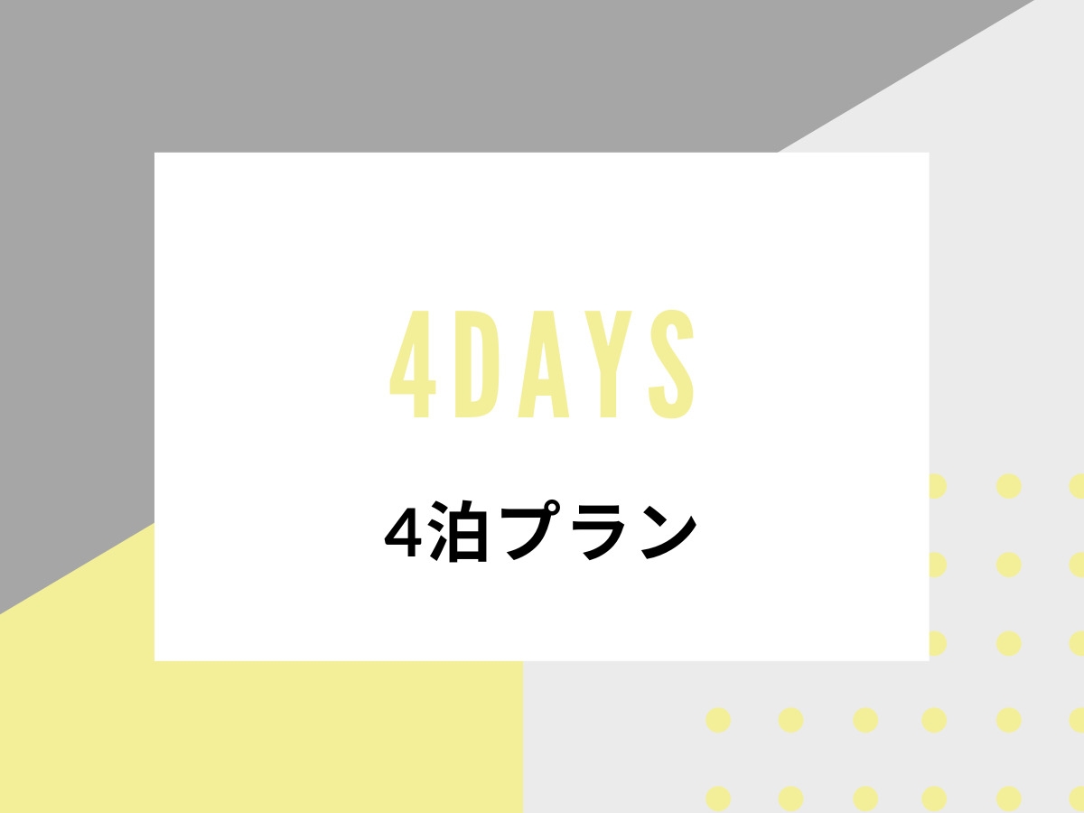 スタンダードプラン／素泊まり【4泊~】